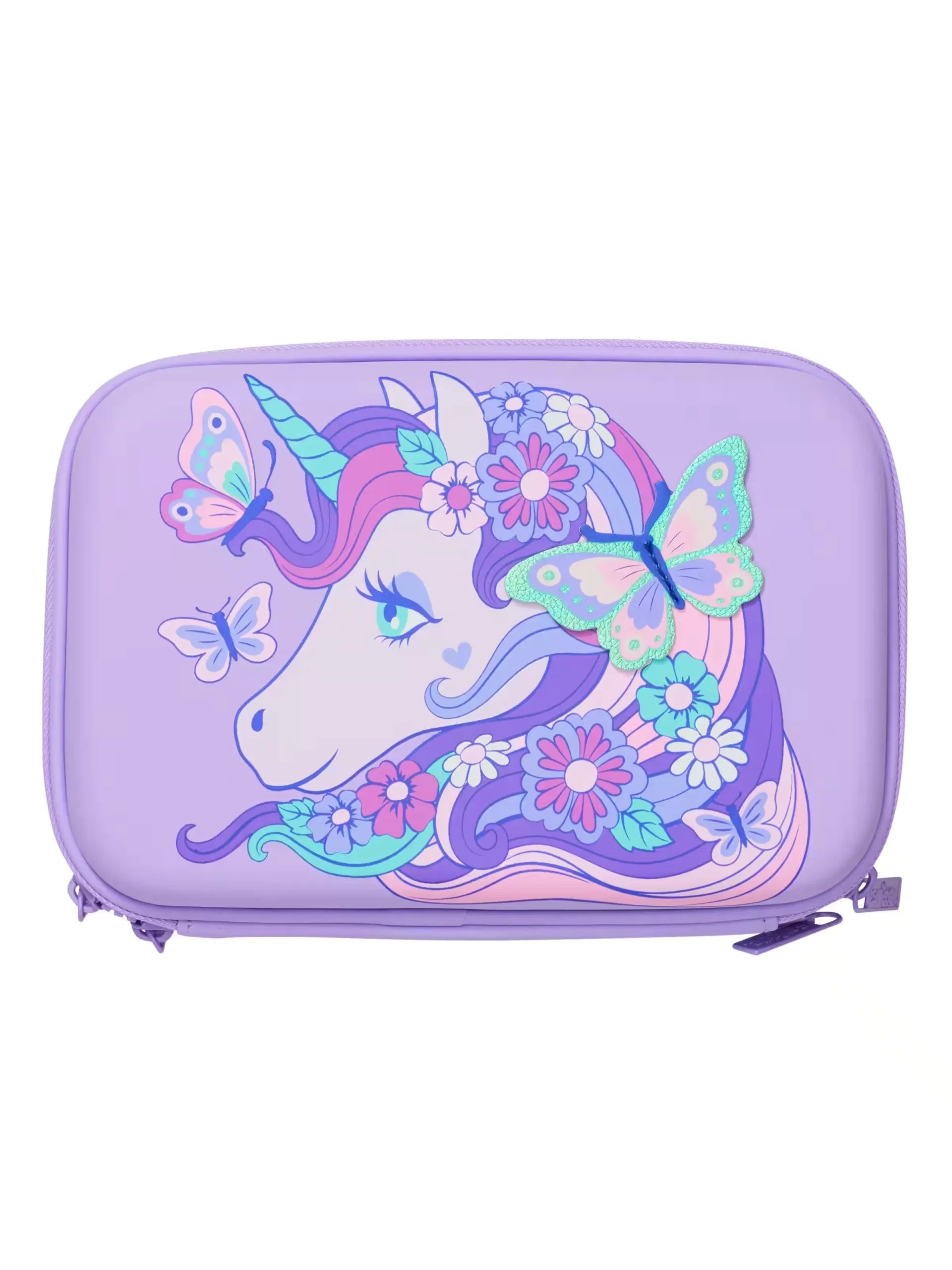 Smiggle - Hi There İki Gözlü Hardtop Kalem Kutusu-Dinossi