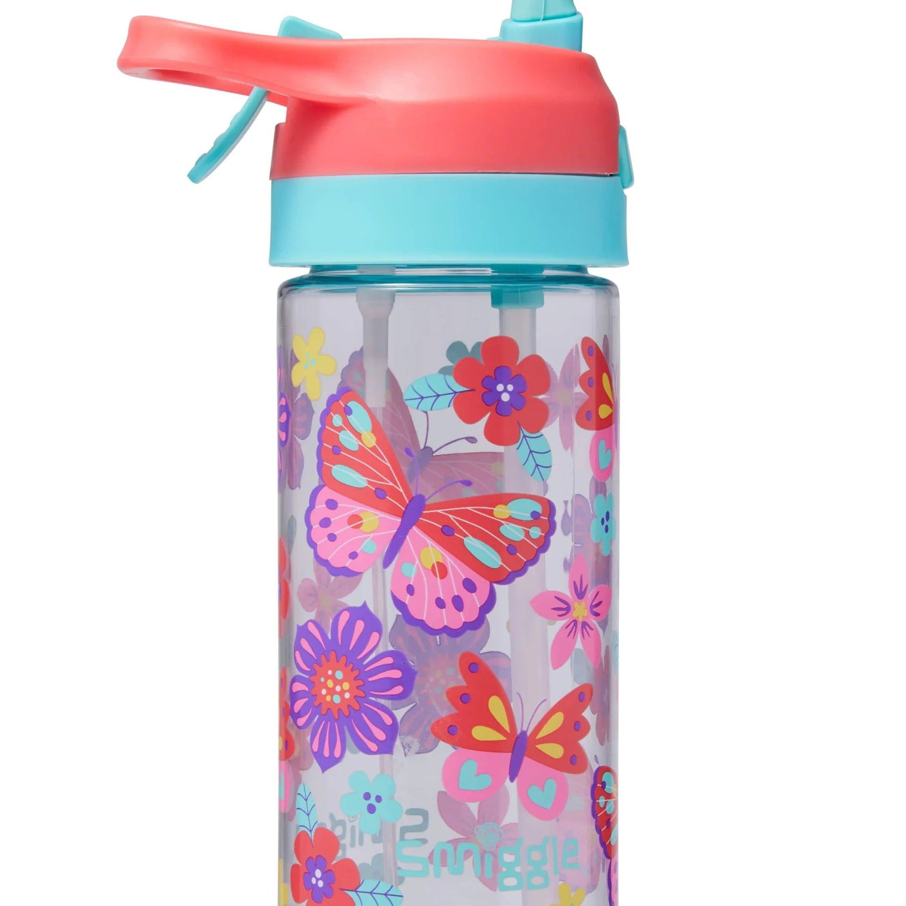 Smiggle - Hali Junior Su Püskürtmeli Otomatik Pipetli 440ML Suluk-Dinossi