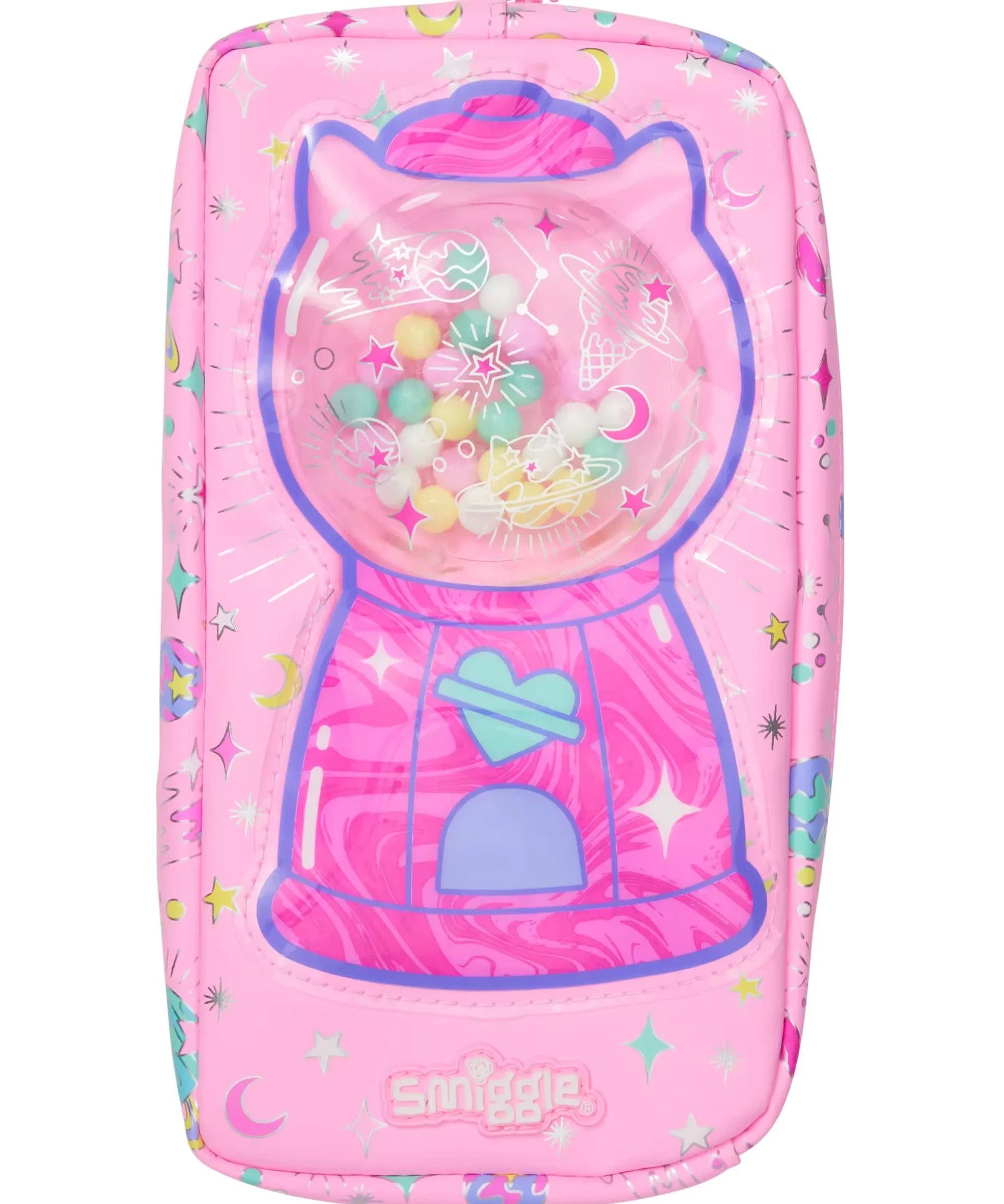 Smiggle - Squishy Çift Gözlü Kalem Kutusu-Dinossi