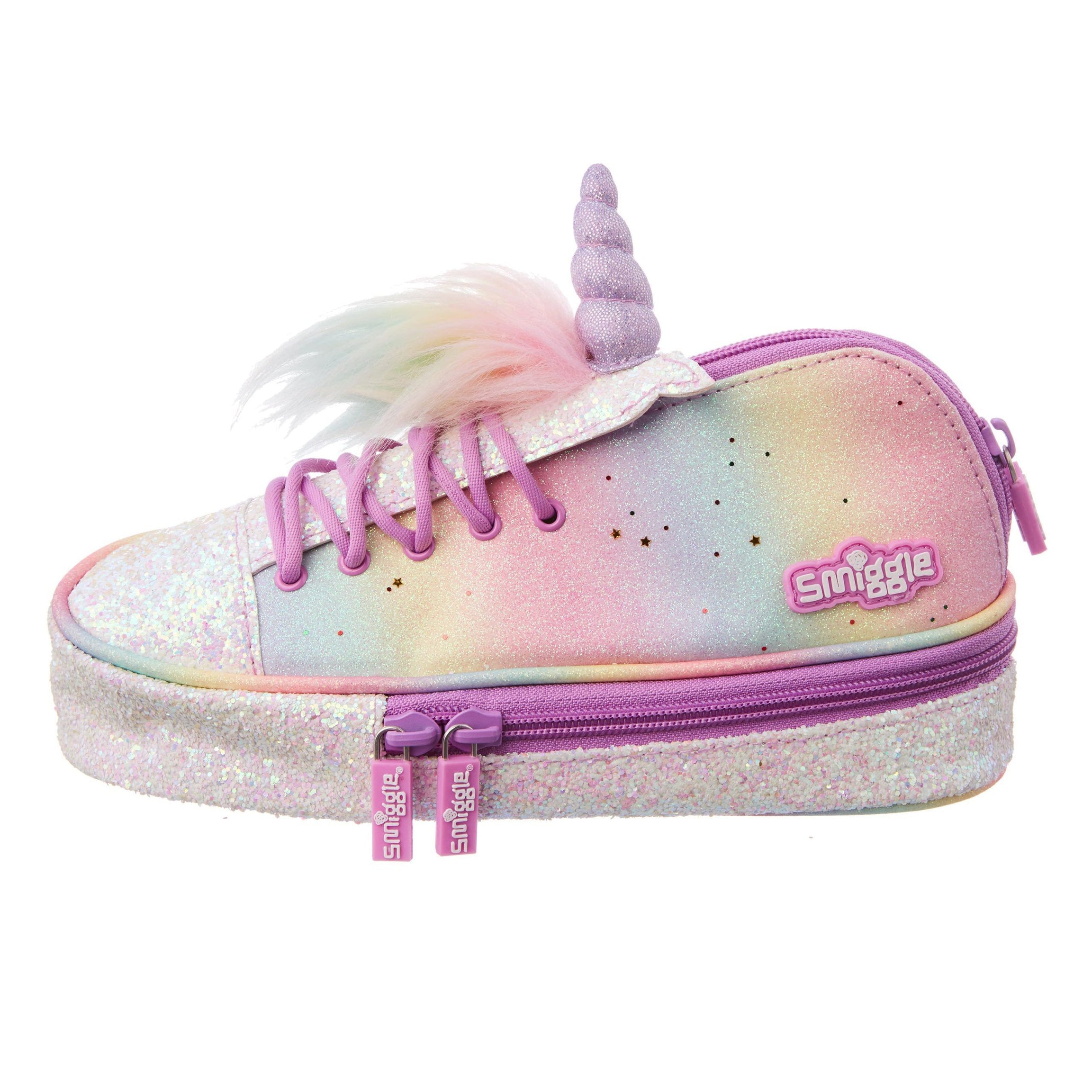 Smiggle - Spor Ayakkabı Unicorn Boynuzlu Kalem Kutusu-Dinossi