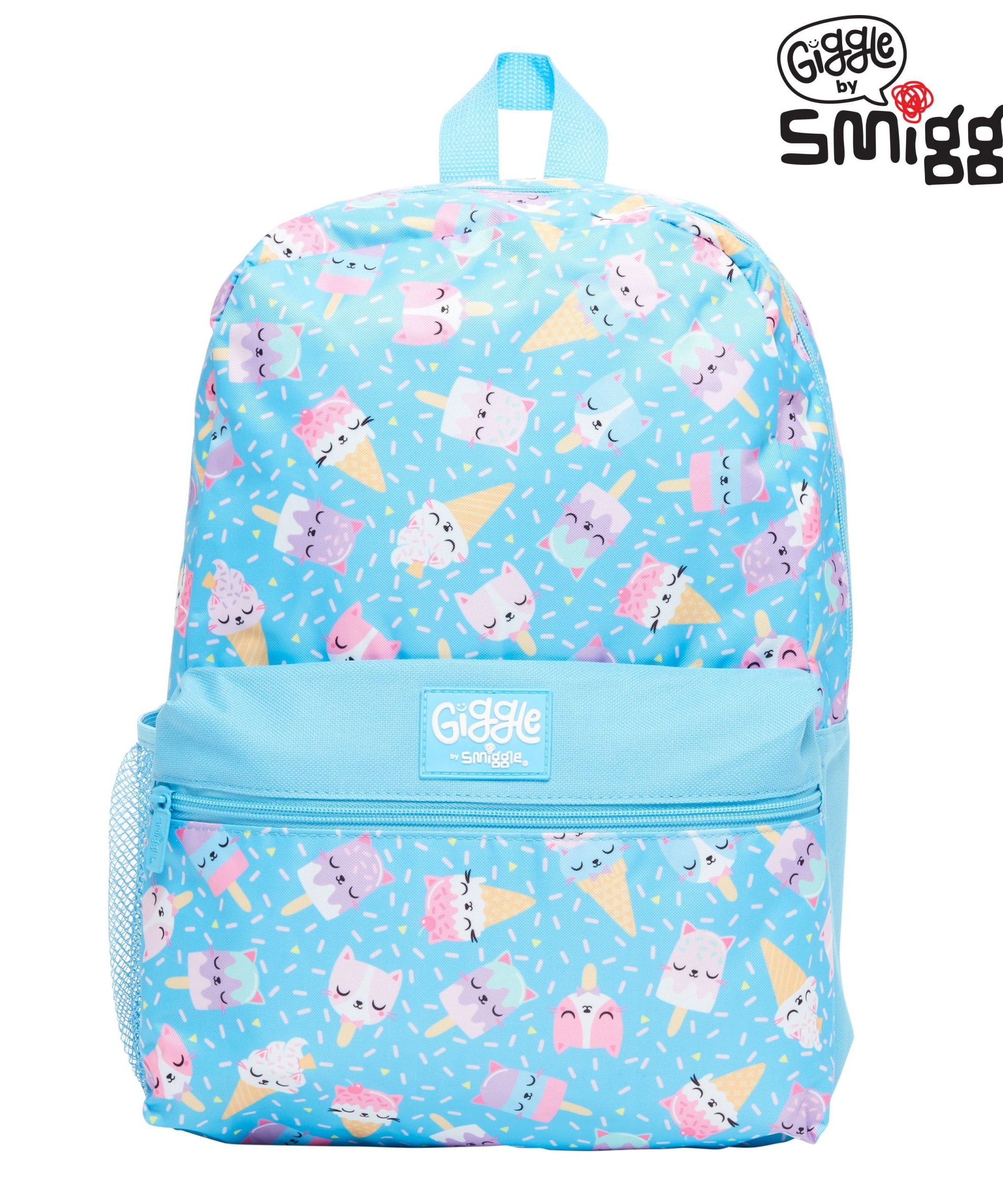 Smiggle - Giggle Mavi Sırt Çantası-Dinossi