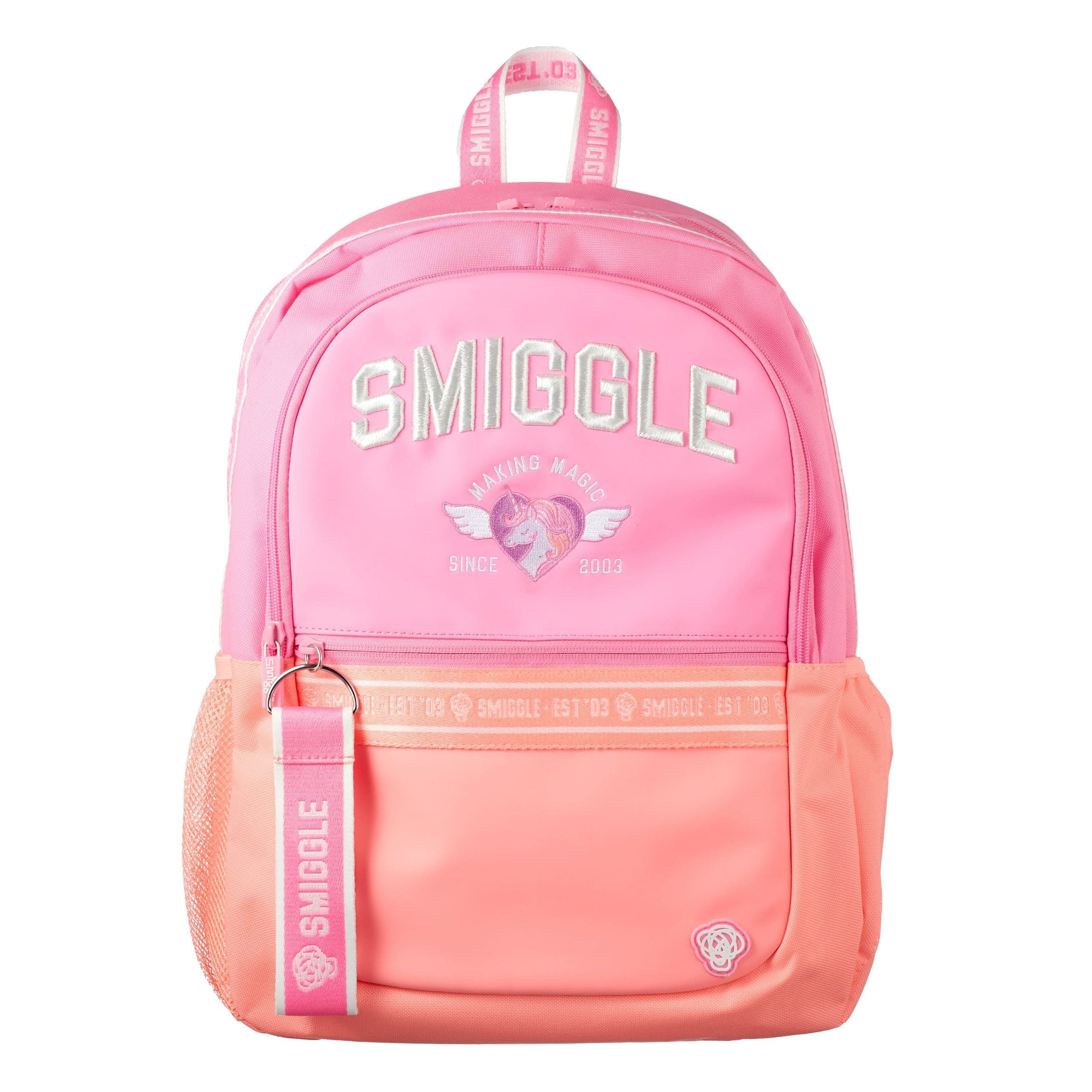 Smiggle - Pembe Klasik Sırt Çantası-Dinossi