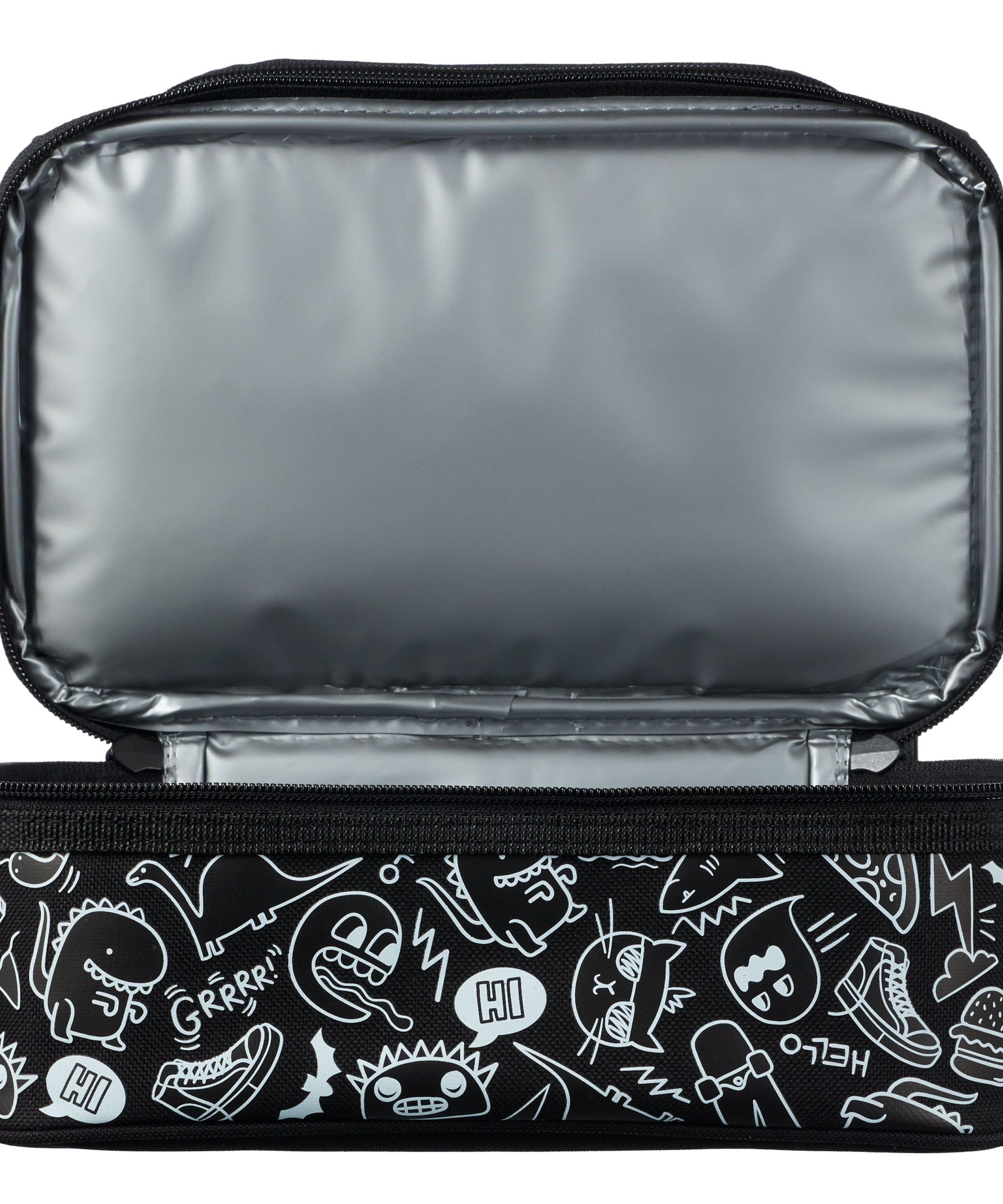 Smiggle - Neat Çift Katlı Dinossi Özel Seri Beslenme Çantası-Dinossi