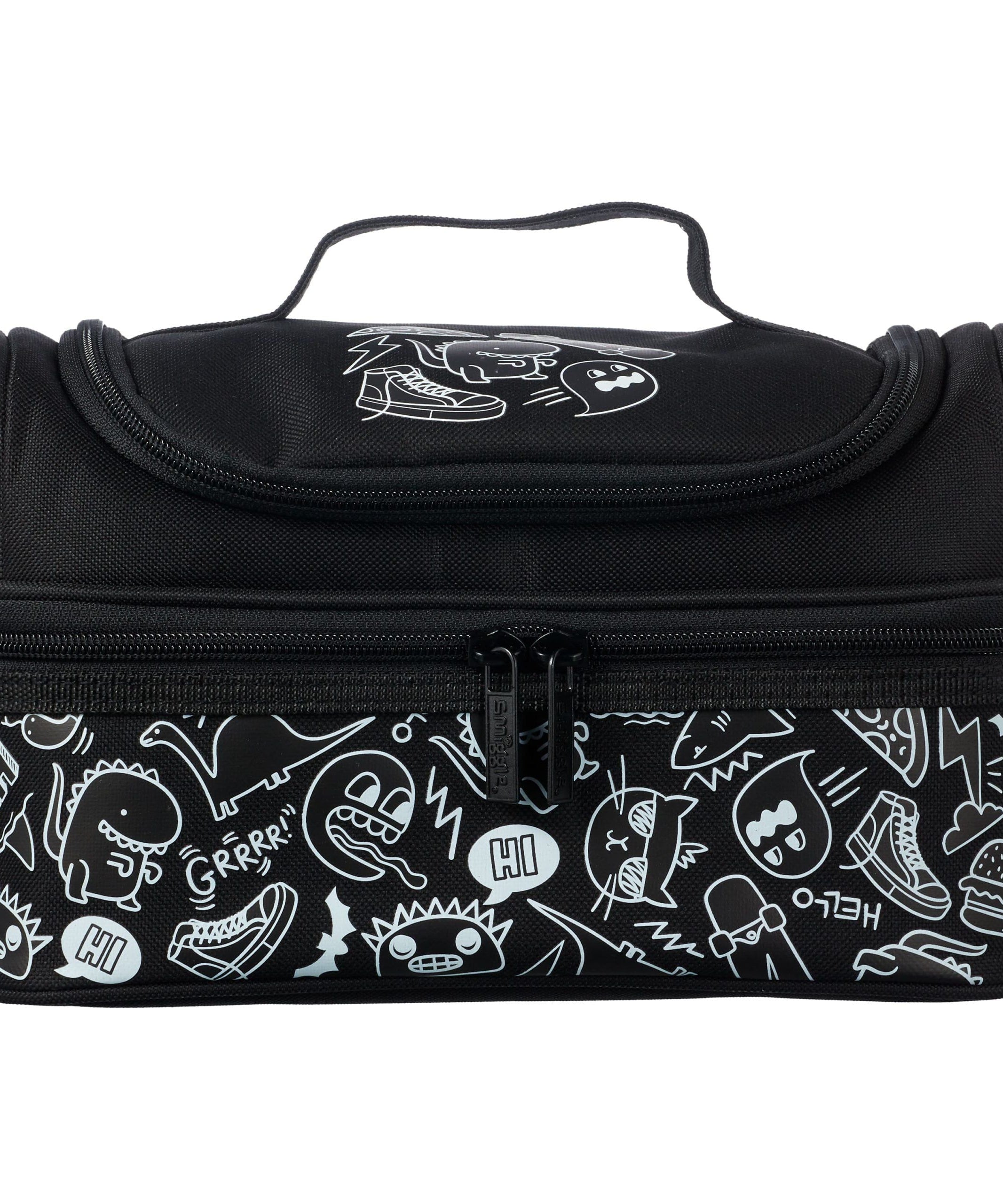 Smiggle - Neat Çift Katlı Dinossi Özel Seri Beslenme Çantası-Dinossi