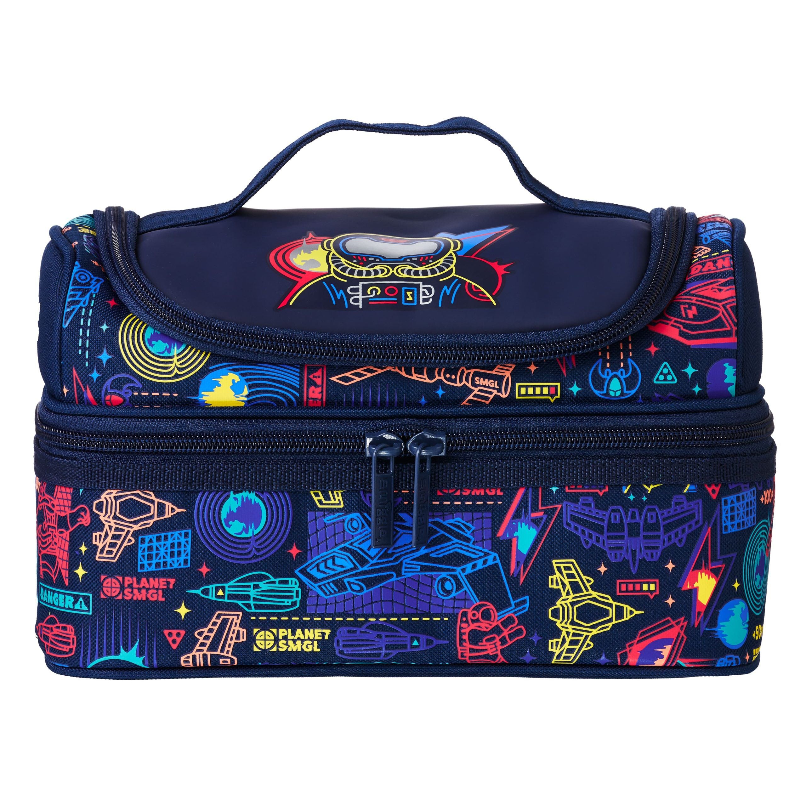 Smiggle - Beyond Çift Katlı Astronot Beslenme Çantası-Dinossi