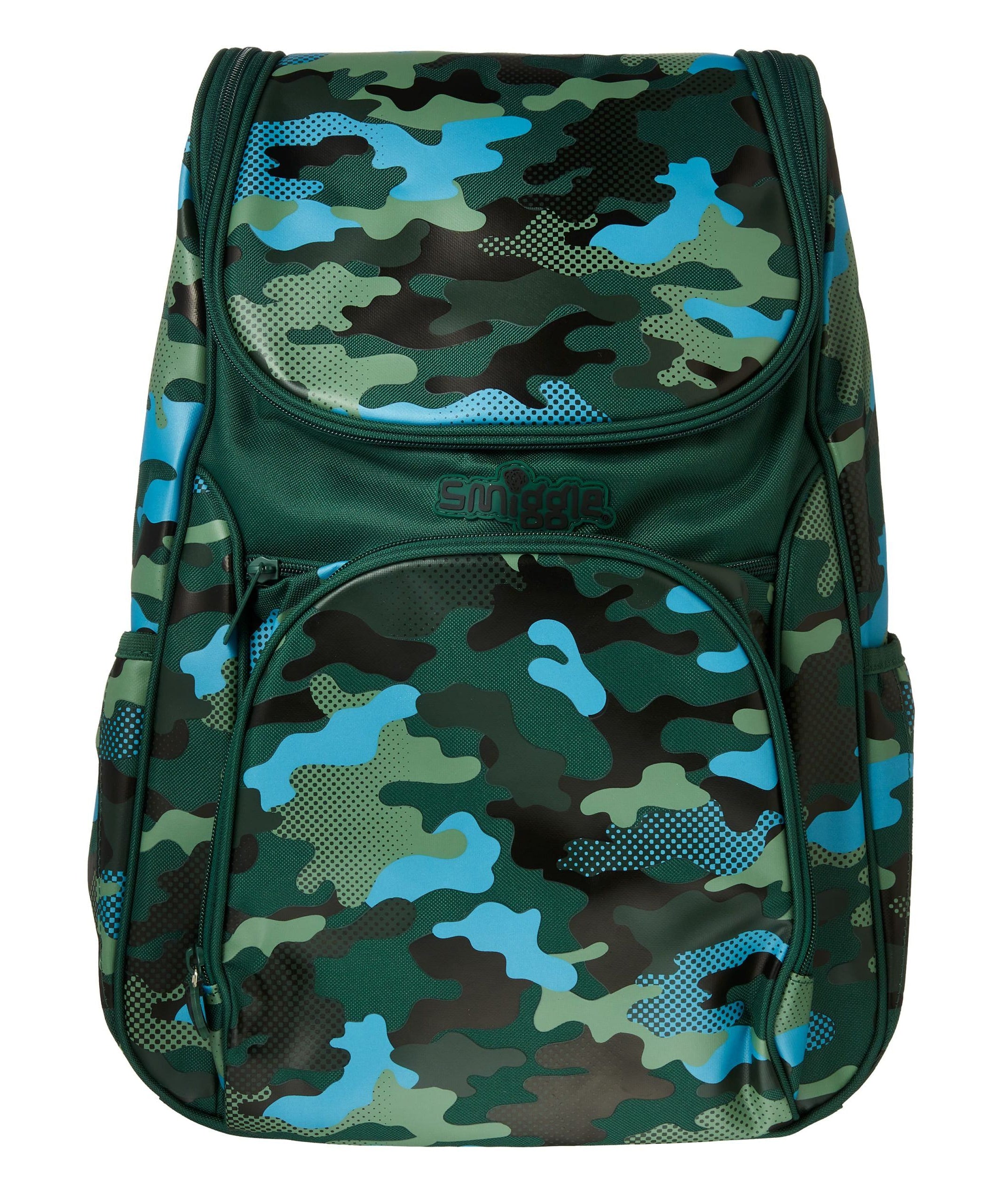 Smiggle - Hide Access Askeri Yeşil Sırt Çantası-Dinossi