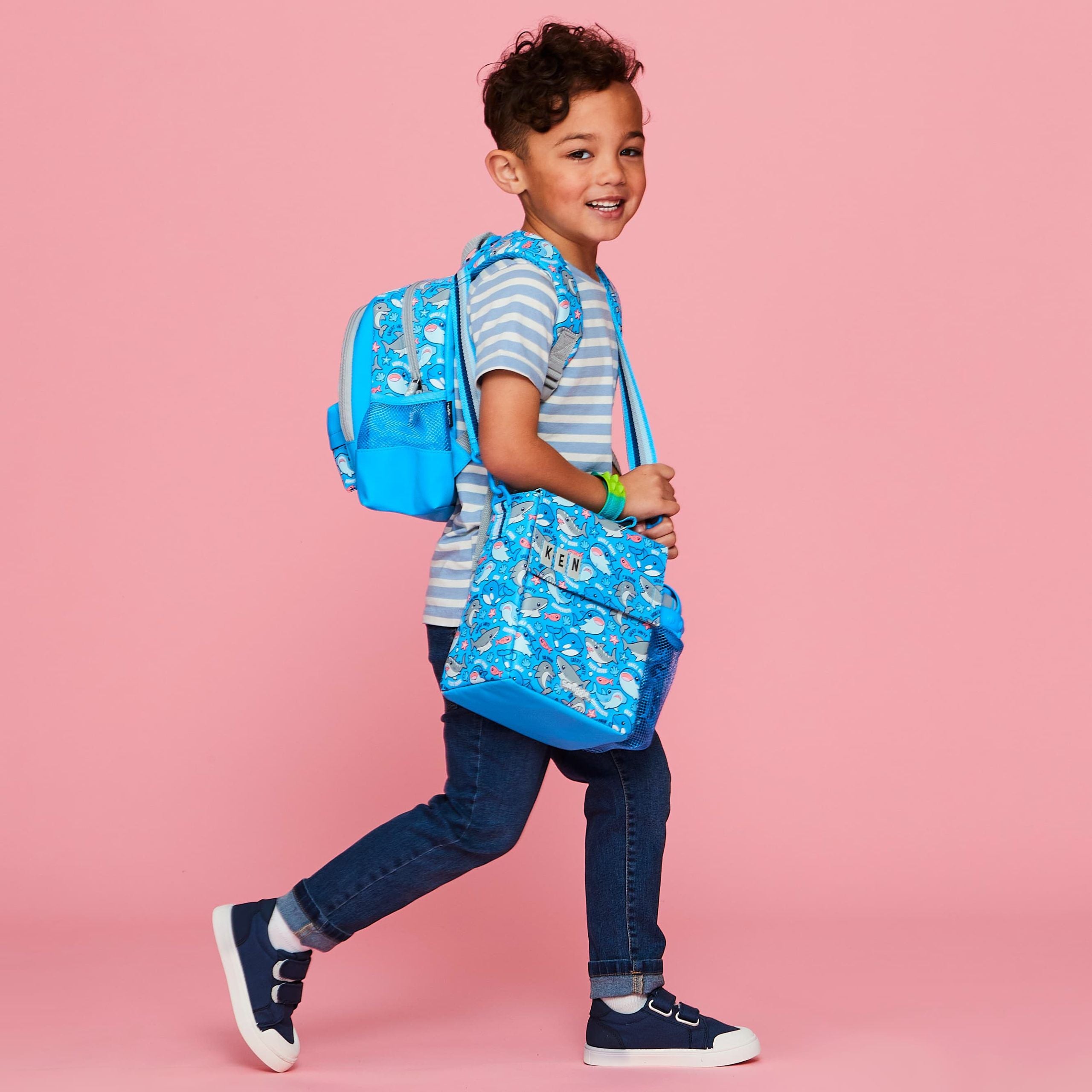 Smiggle - Up & Down Minik Tatlı Balıklar Sırt Çantası-Dinossi