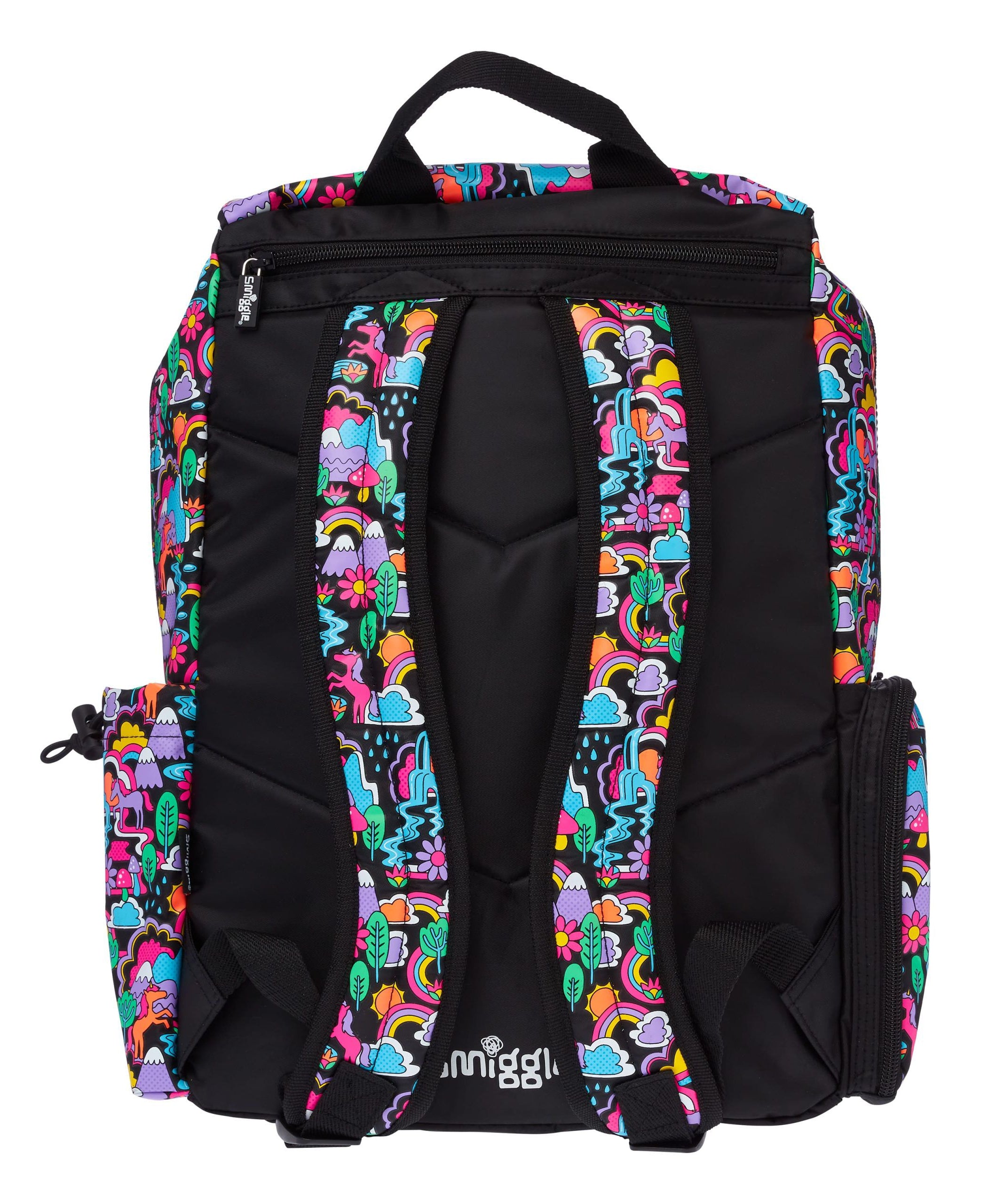 Smiggle - Glee Büyük Siyah Chelsea Sırt Çantası-Dinossi