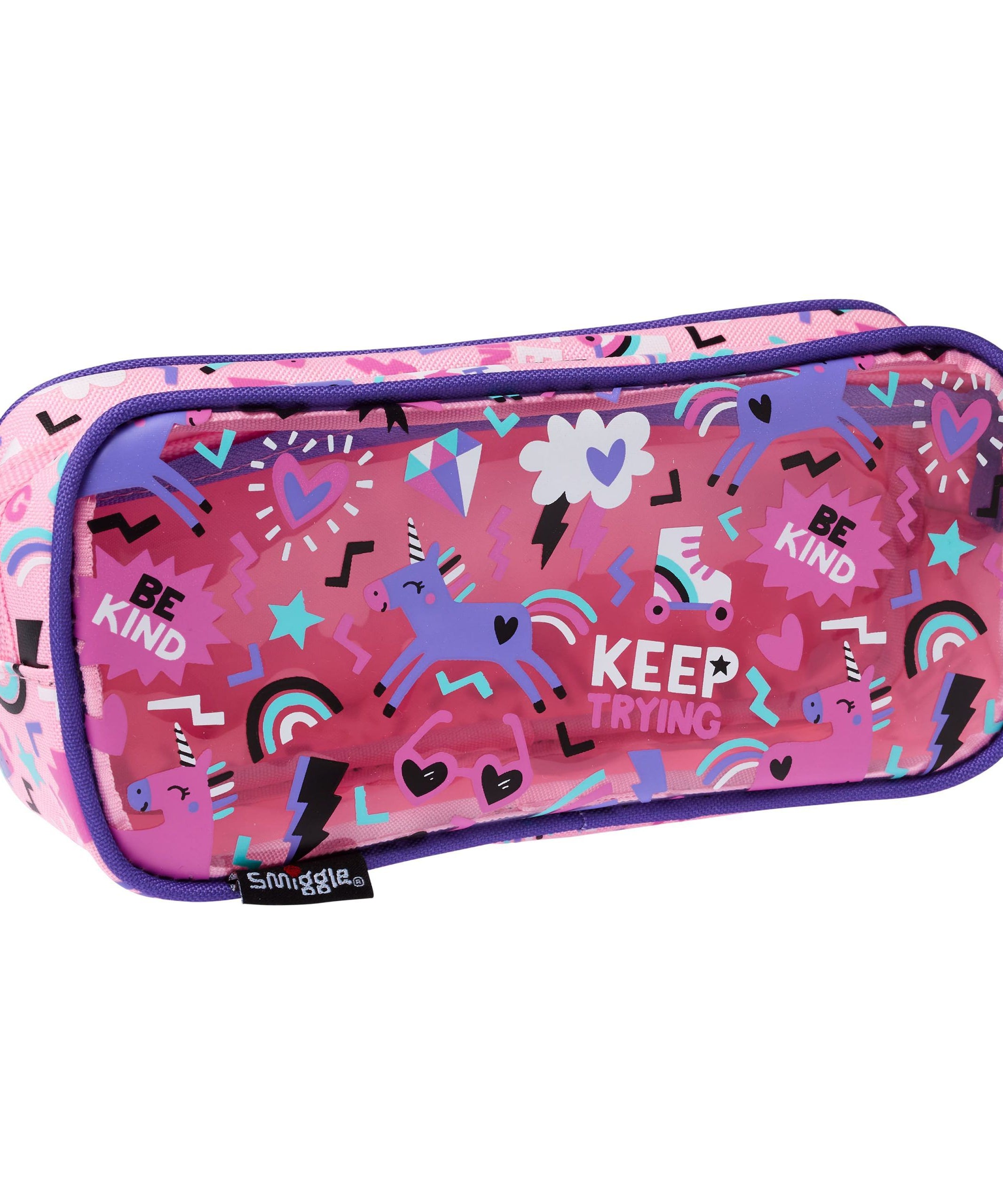 Smiggle - Cloud Nine Junior İsimlikli Cruiser Kalem Kutusu-Dinossi