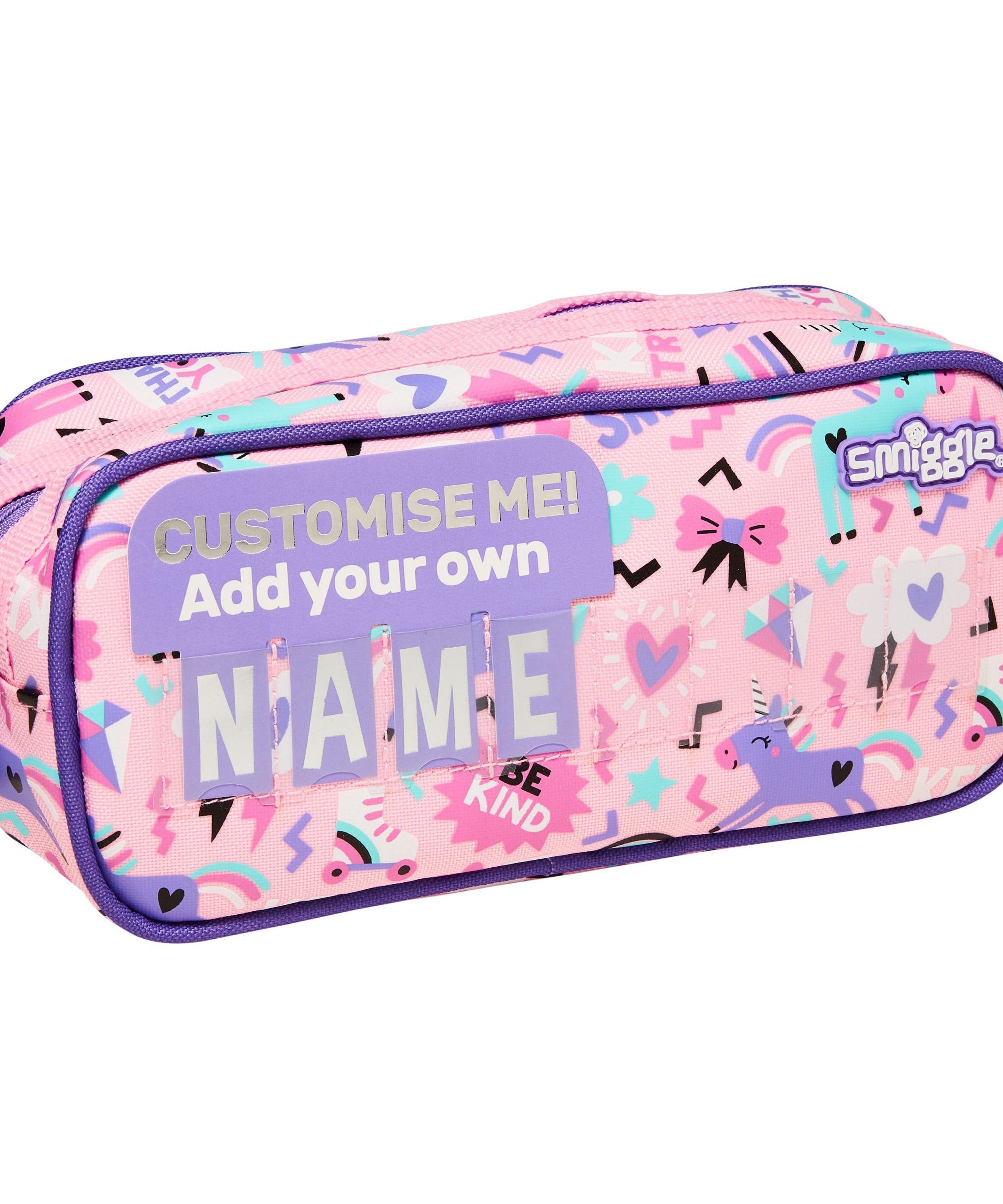Smiggle - Cloud Nine Junior İsimlikli Cruiser Kalem Kutusu-Dinossi