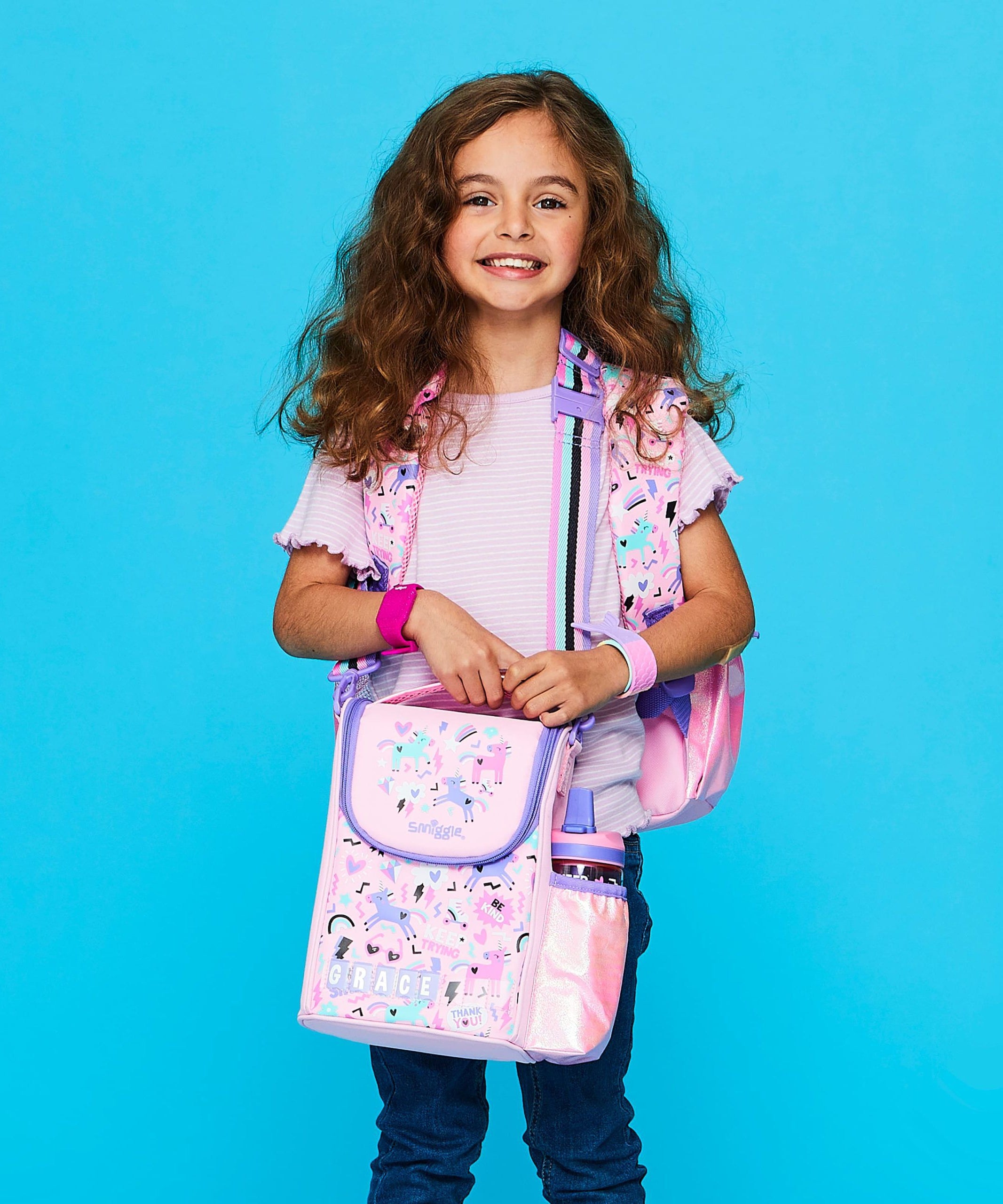 Smiggle - Cloud Nine Junior İsimlikli Beslenme Çantası-Dinossi