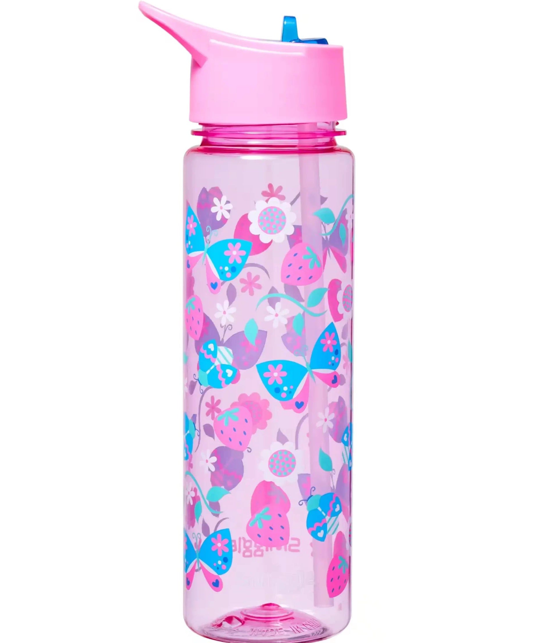Smiggle - Peppy BPA'sız 750ML Pipetli Suluk-Dinossi