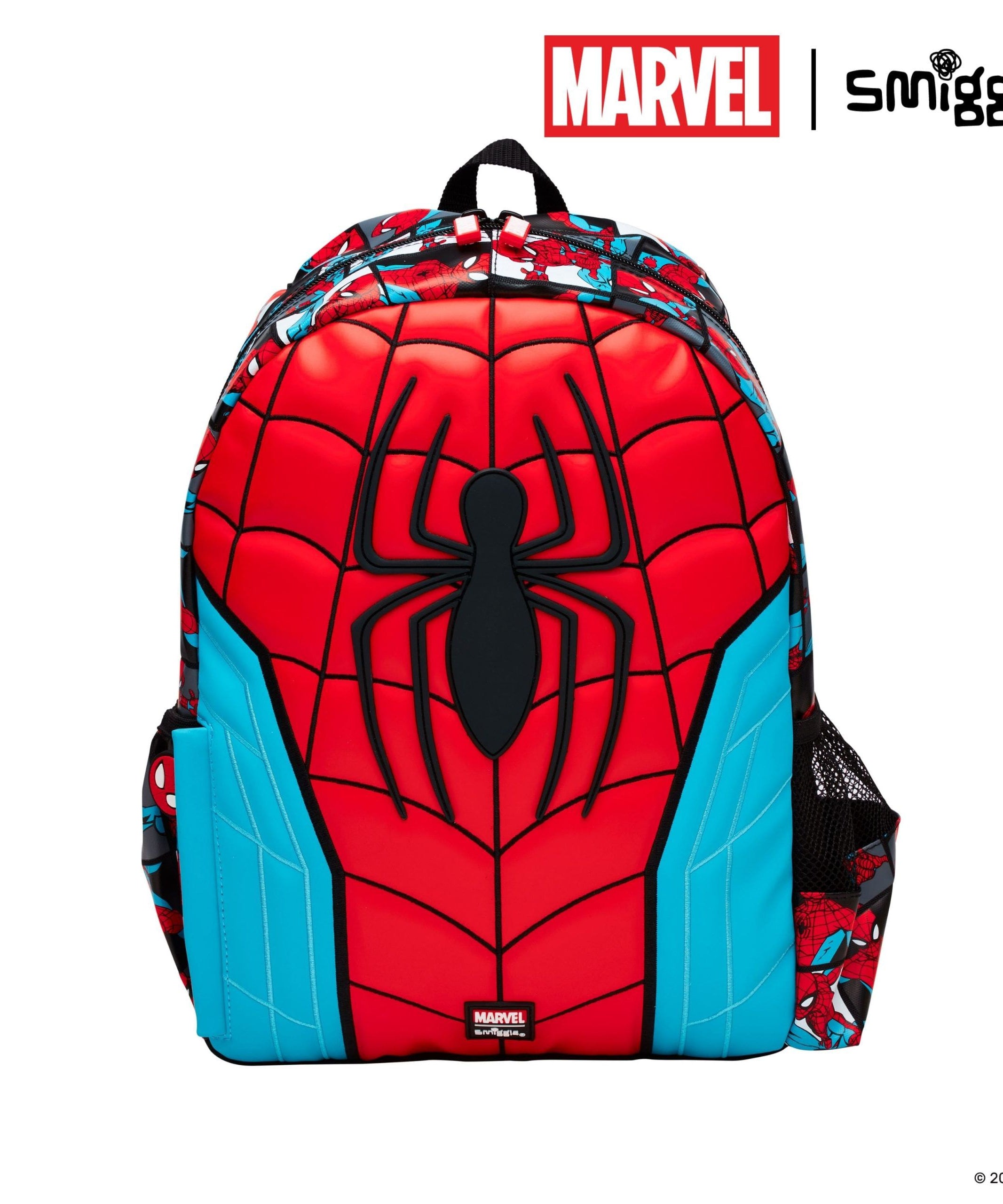Smiggle - Marvel Spider-Man Junior Hoodie Sırt Çantası-Dinossi