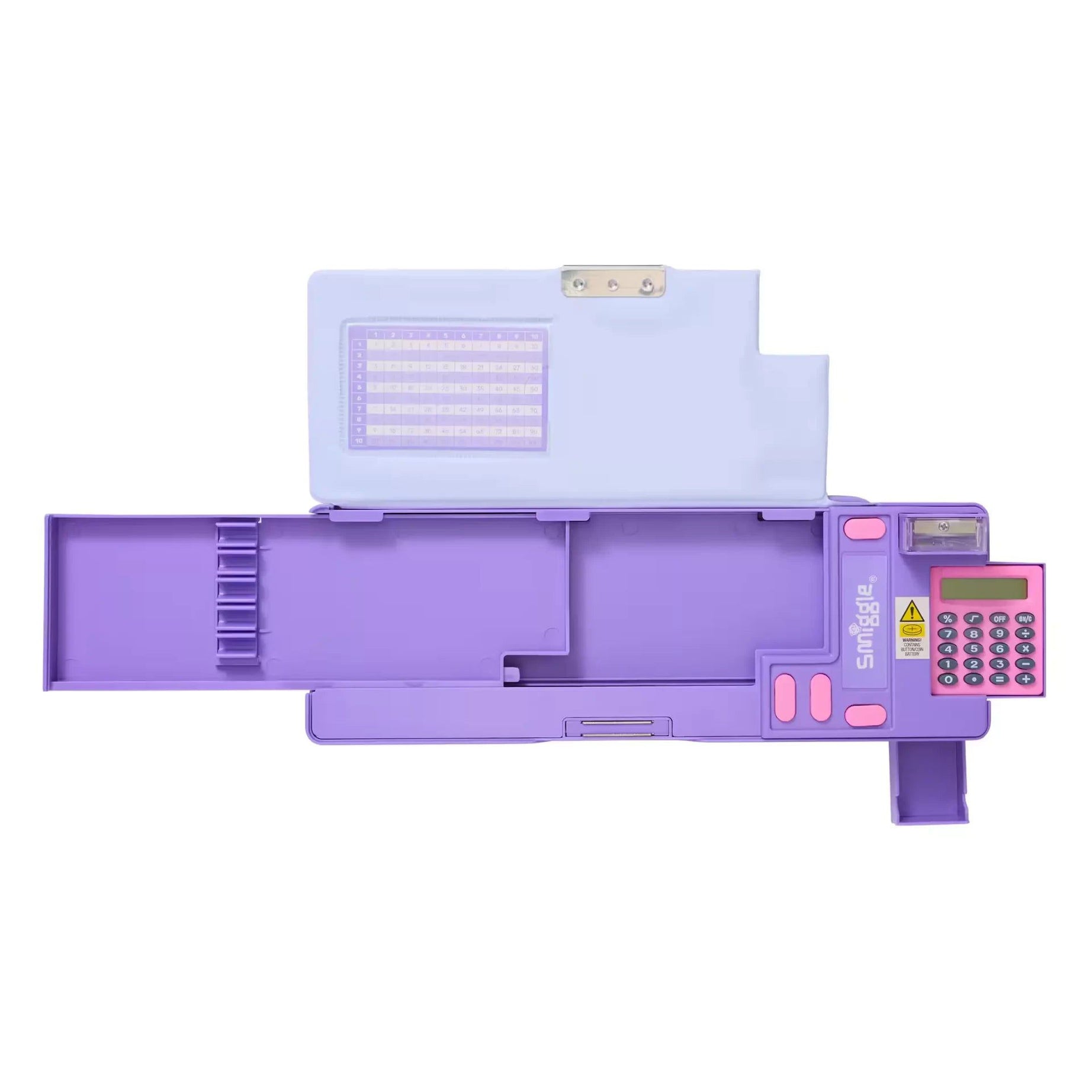 Smiggle - Wonder World Tatlı Atıştırmalıklar Hesap Makineli Pop Out Otomatik Kalem Kutusu-Dinossi