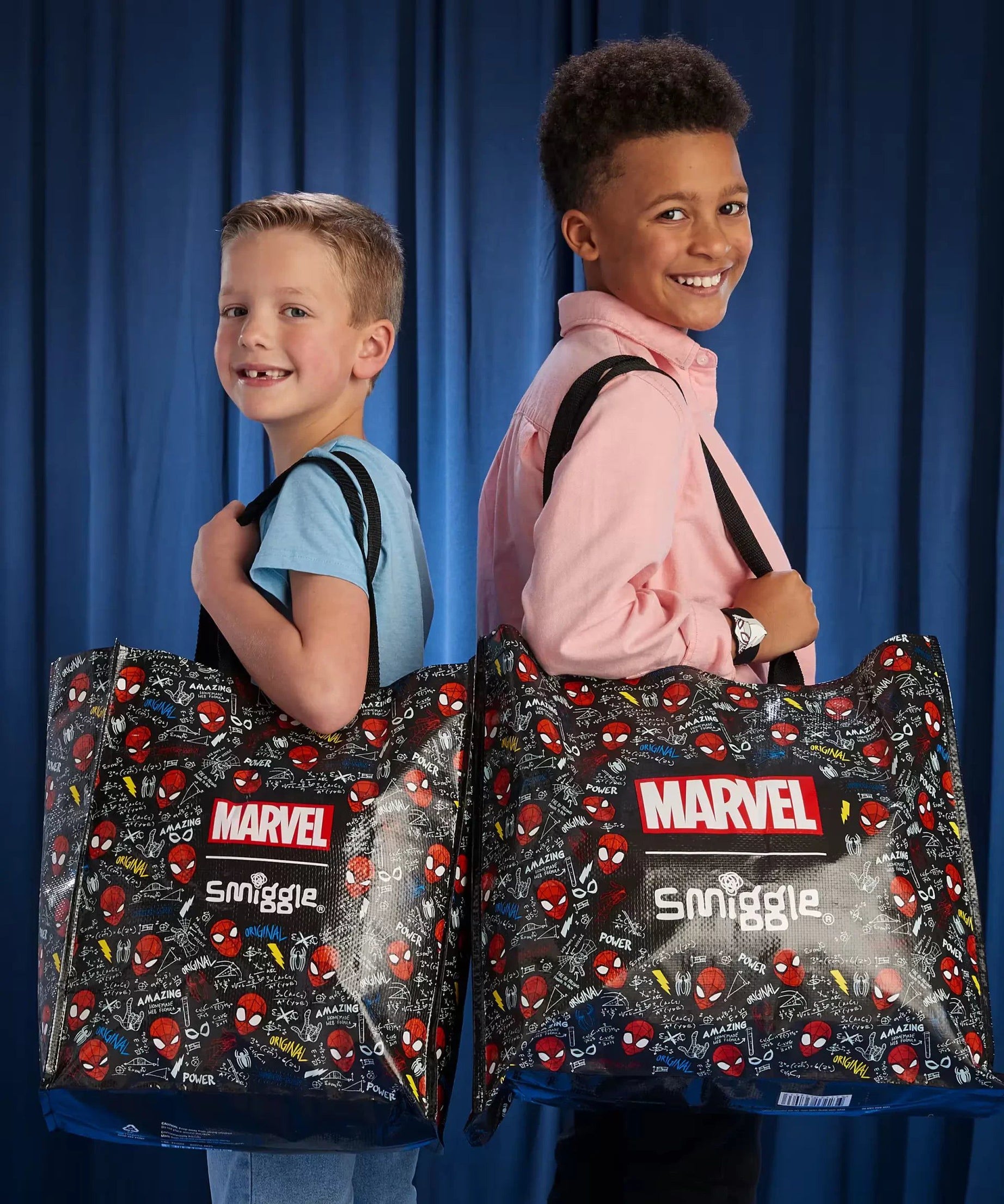 Smiggle – Örümcek Adam Büyük Yeniden Kullan Me Çantası-Dinossi