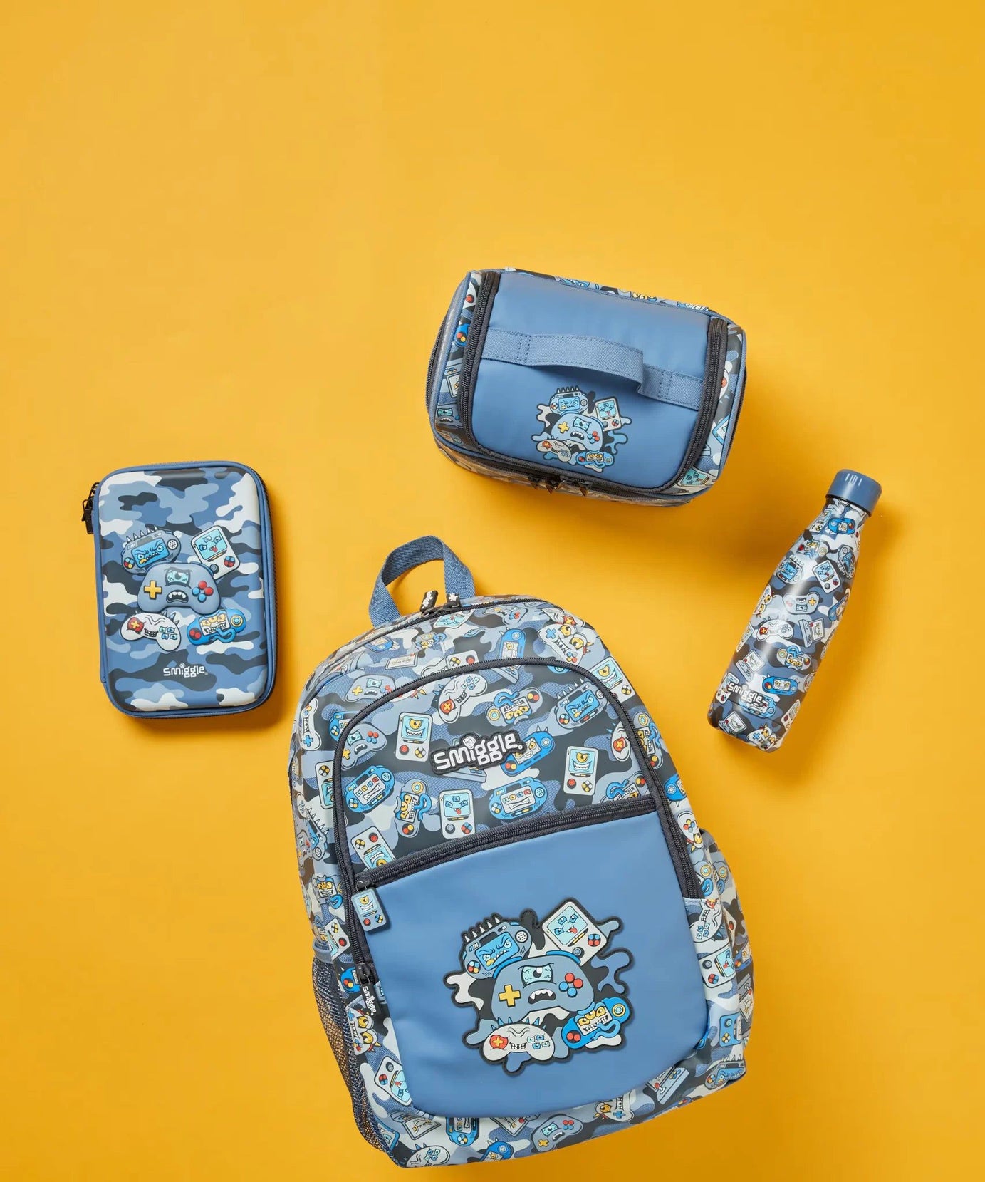 Smiggle - Away Çift Katlı Askılı Beslenme Çantası-Dinossi