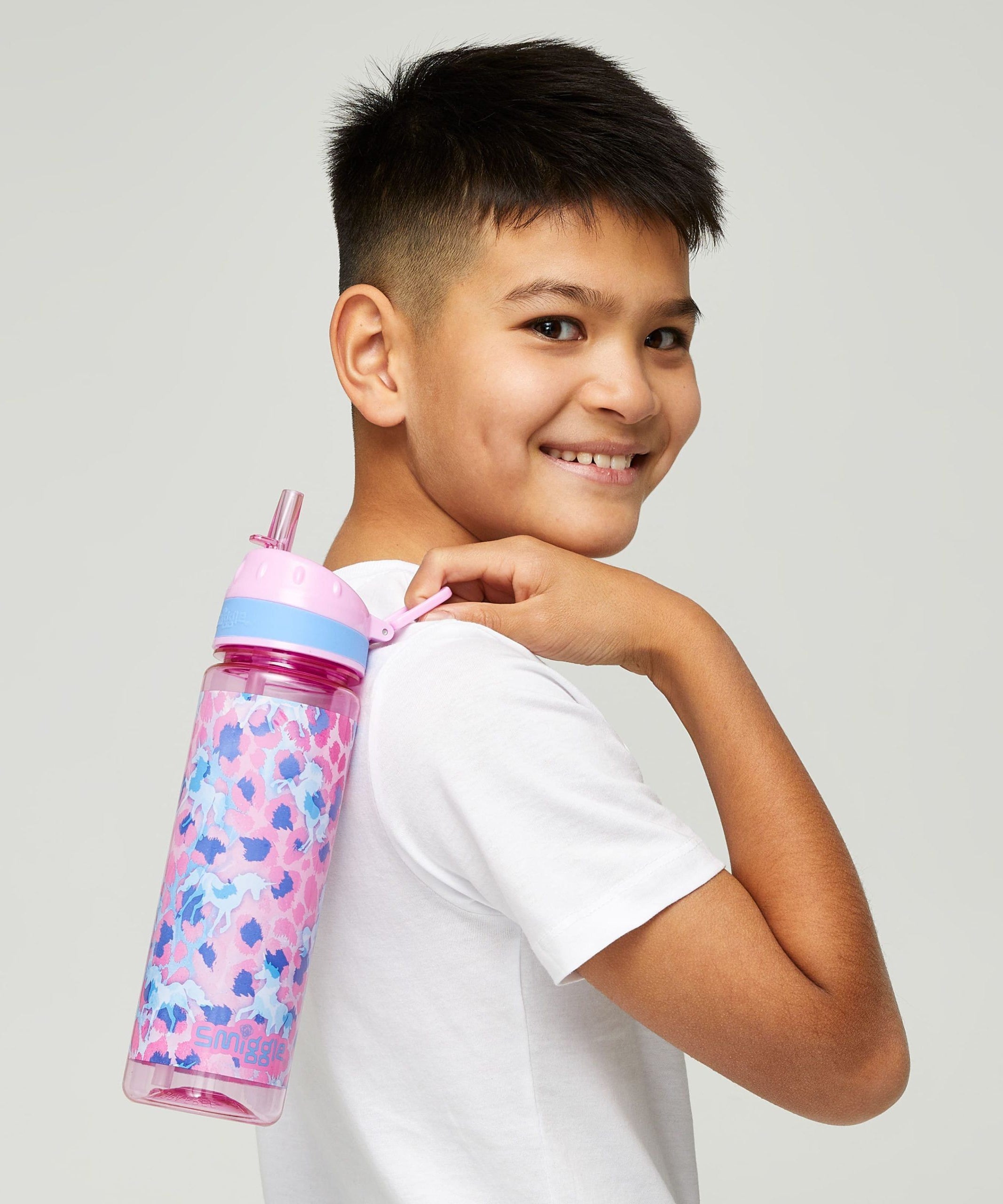 Smiggle - Mirage Pipetli BPA'sız 650 ML Suluk-Dinossi