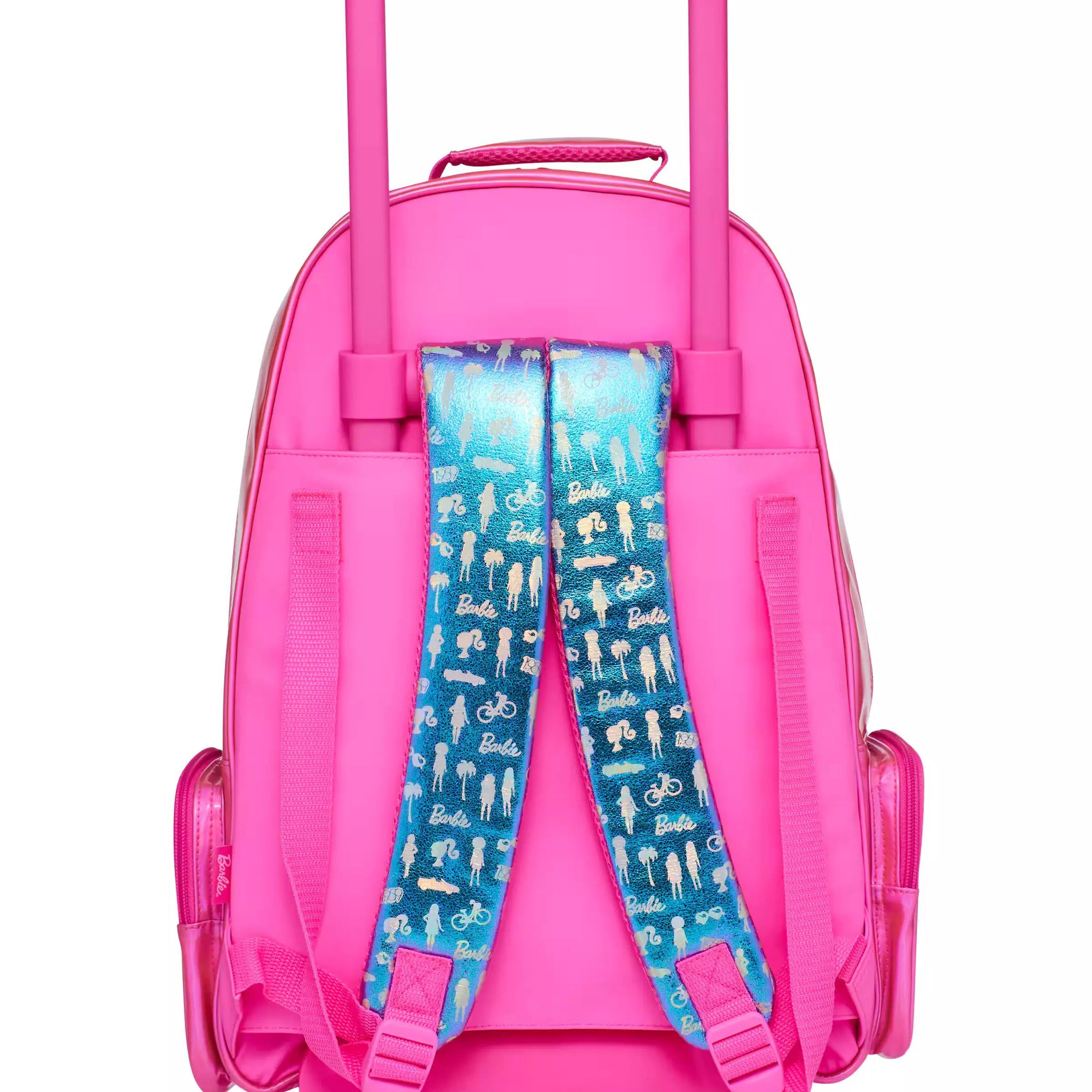 Smiggle - Barbie Çekçekli Işıklı Tekerlekli Çanta-Dinossi