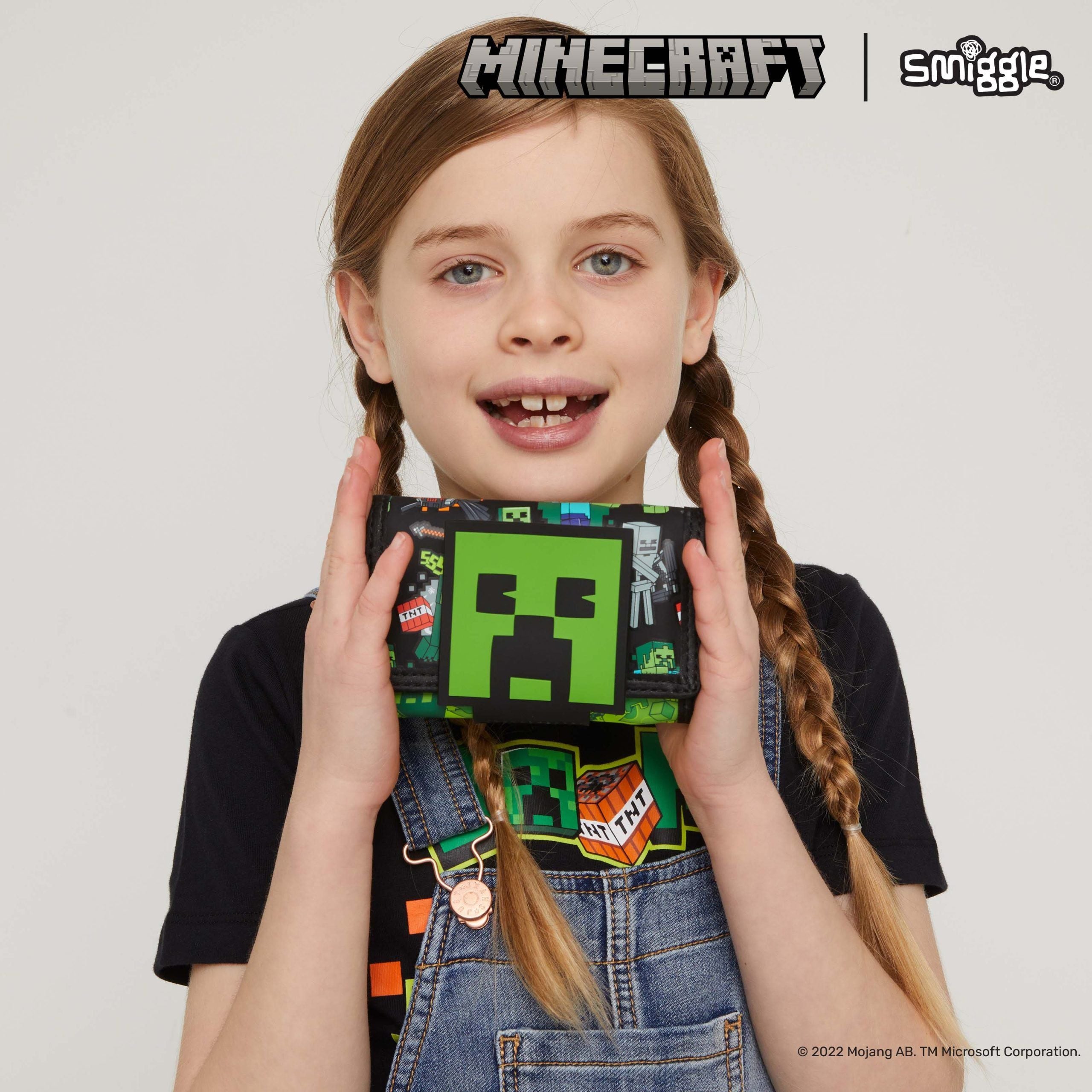 Smiggle - Minecraft Çocuk Cüzdanı-Dinossi