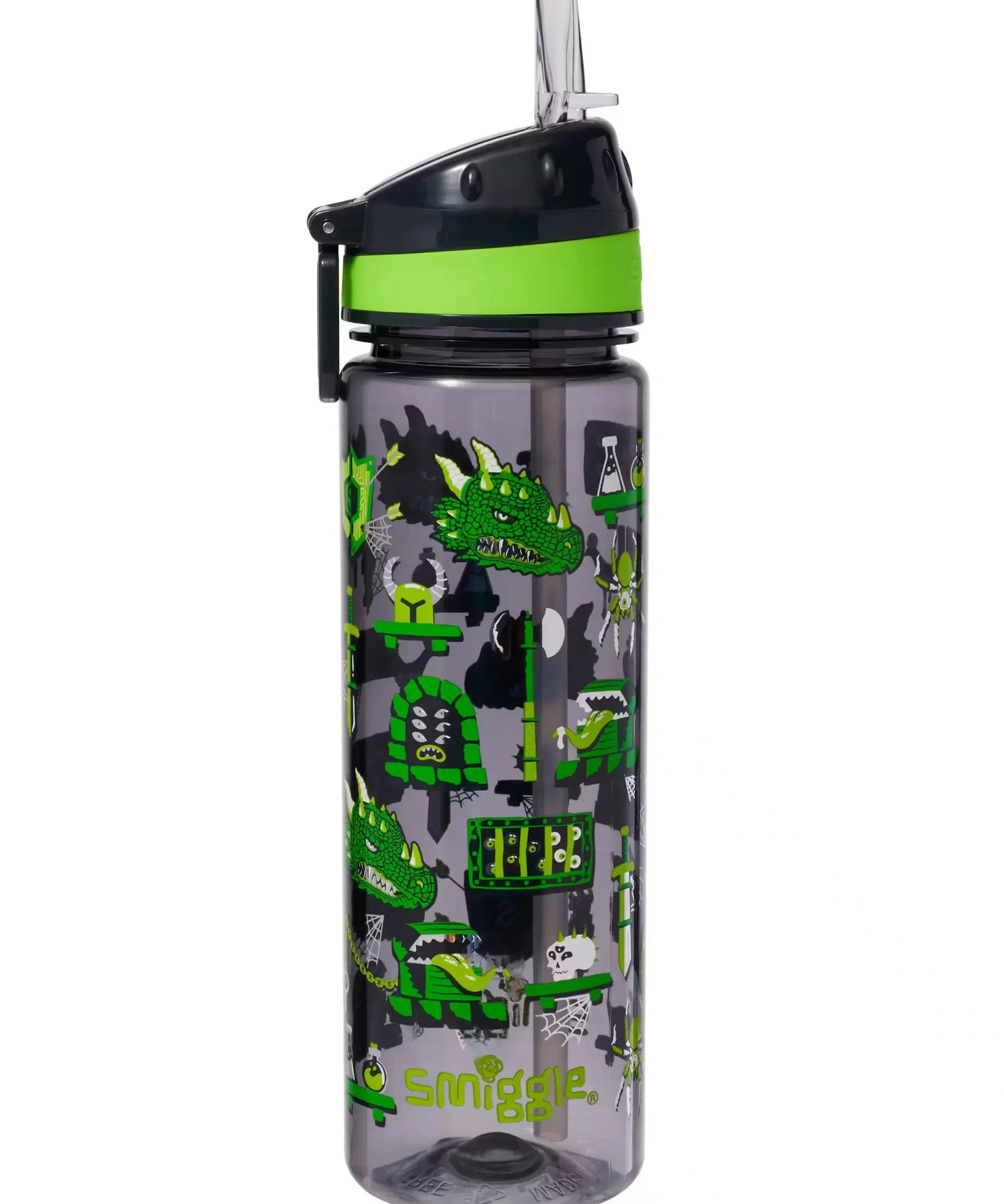 Smiggle - Hi There Pipetli 650ML BPA İçermeyen Suluk-Dinossi