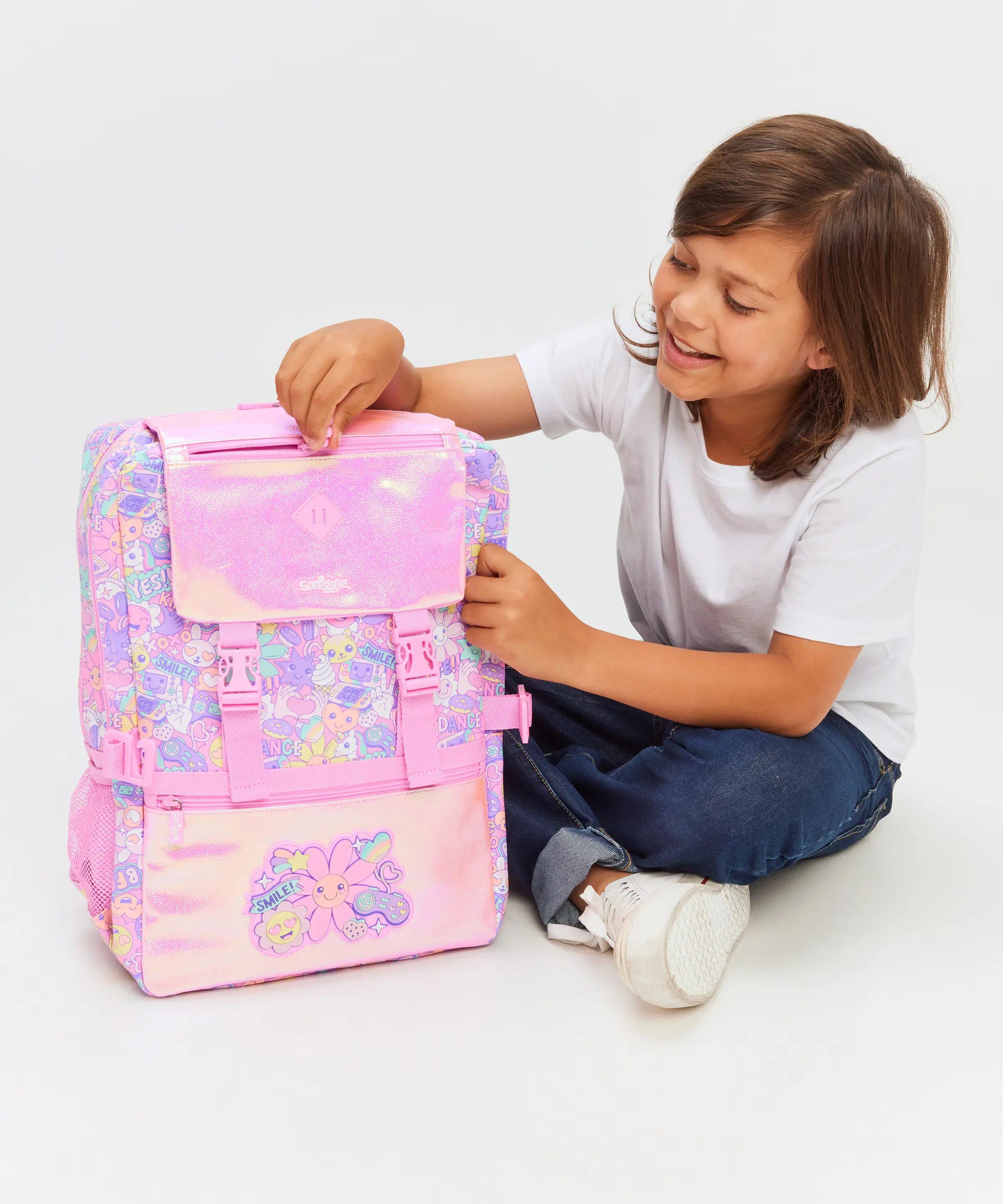 Smiggle - Epic Ortaokul Sırt Çantası-Dinossi