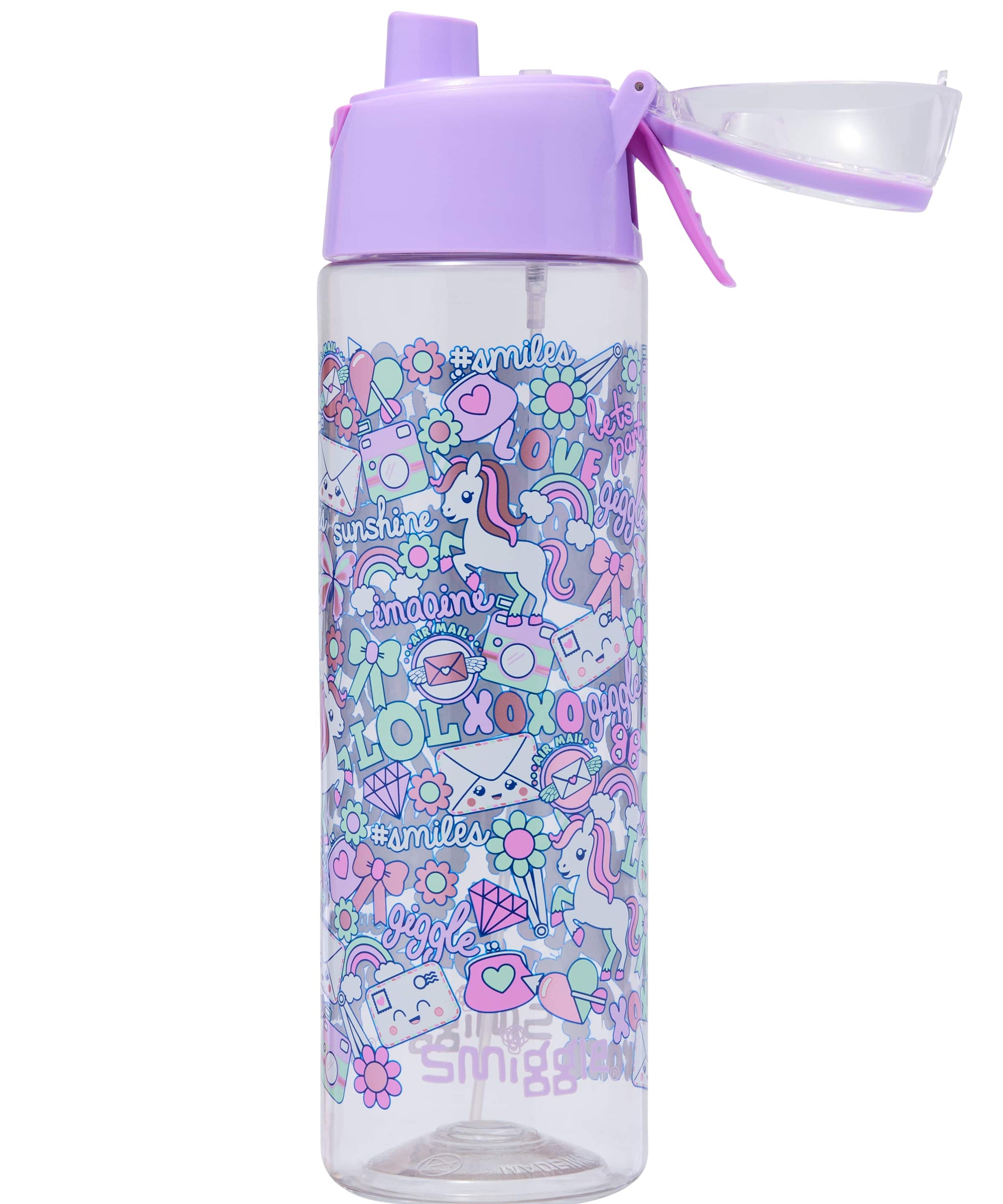 Smiggle - Amaze Su Püskürtmeli 750ML Otomatik Suluk-Dinossi