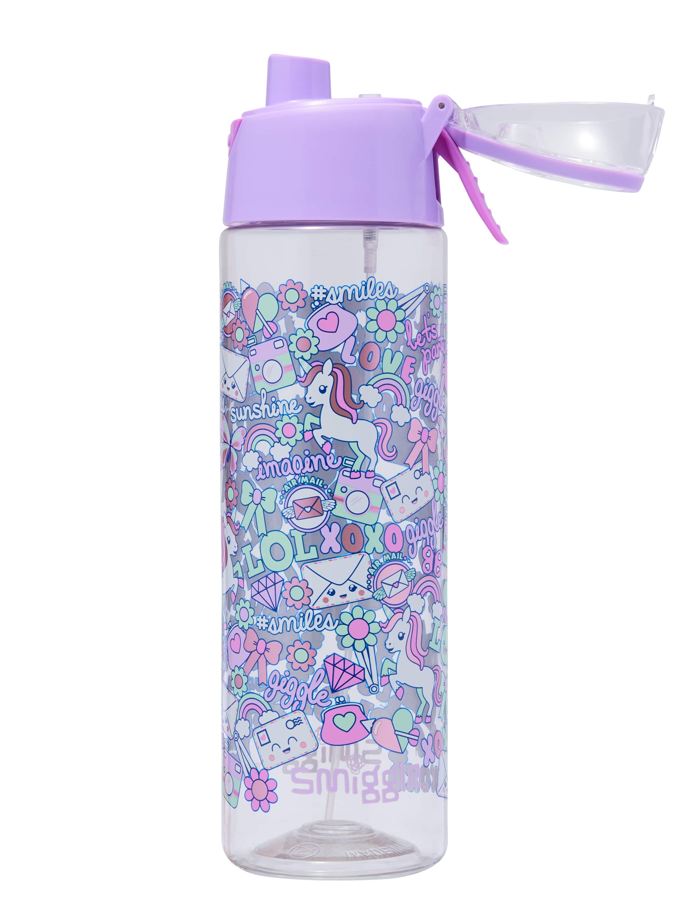 Smiggle - Amaze Su Püskürtmeli 750ML Otomatik Suluk-Dinossi