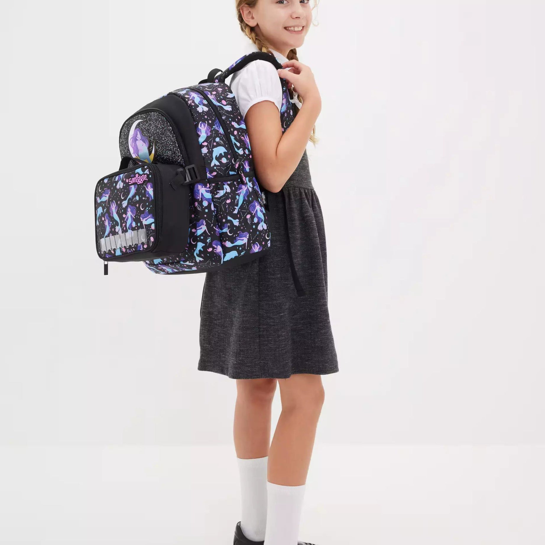 Smiggle – Limitless Klasik Okul Sırt Çantası-Dinossi