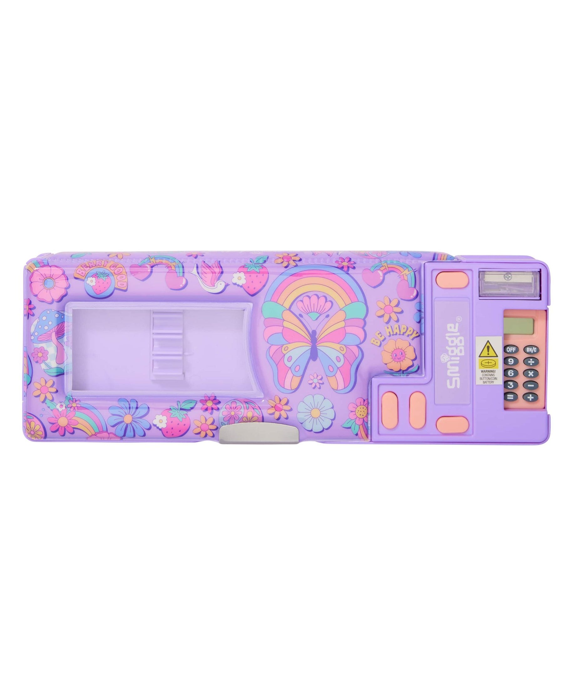 Smiggle - Limitless Hesap Makineli Otomatik Kalem Kutusu-Dinossi