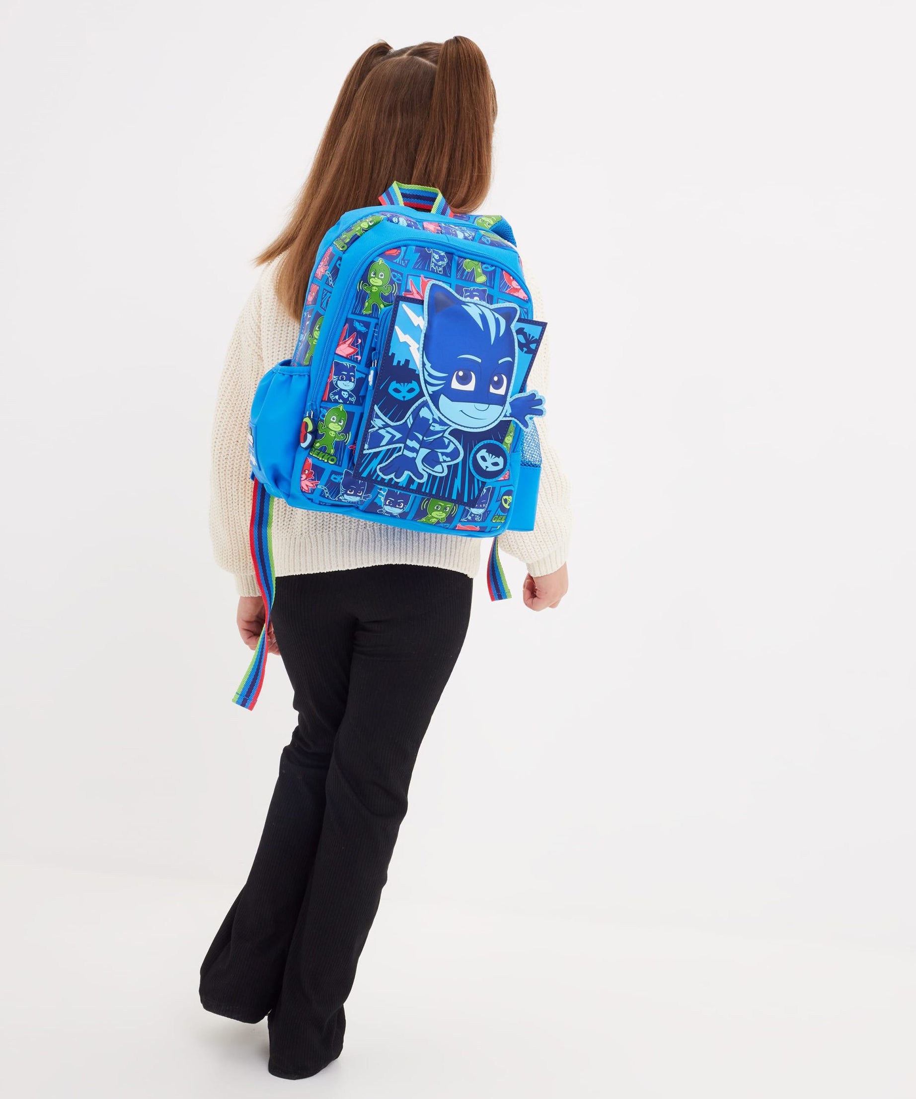 Smiggle - PJ Mask Junior Kapşonlu Sırt Çantası-Dinossi