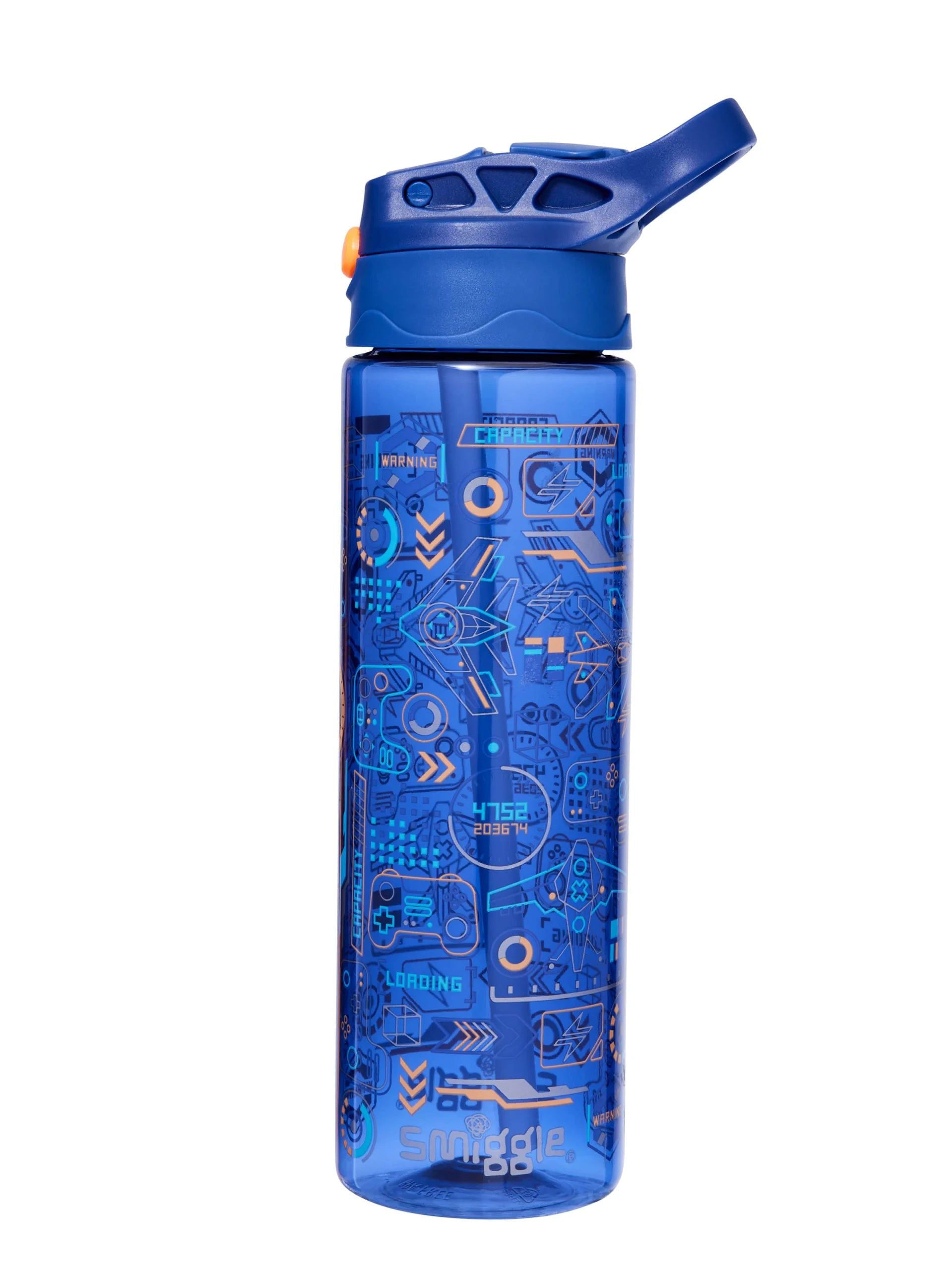 Smiggle - Beta BPAsız 650ML Pipetli Suluk-Dinossi