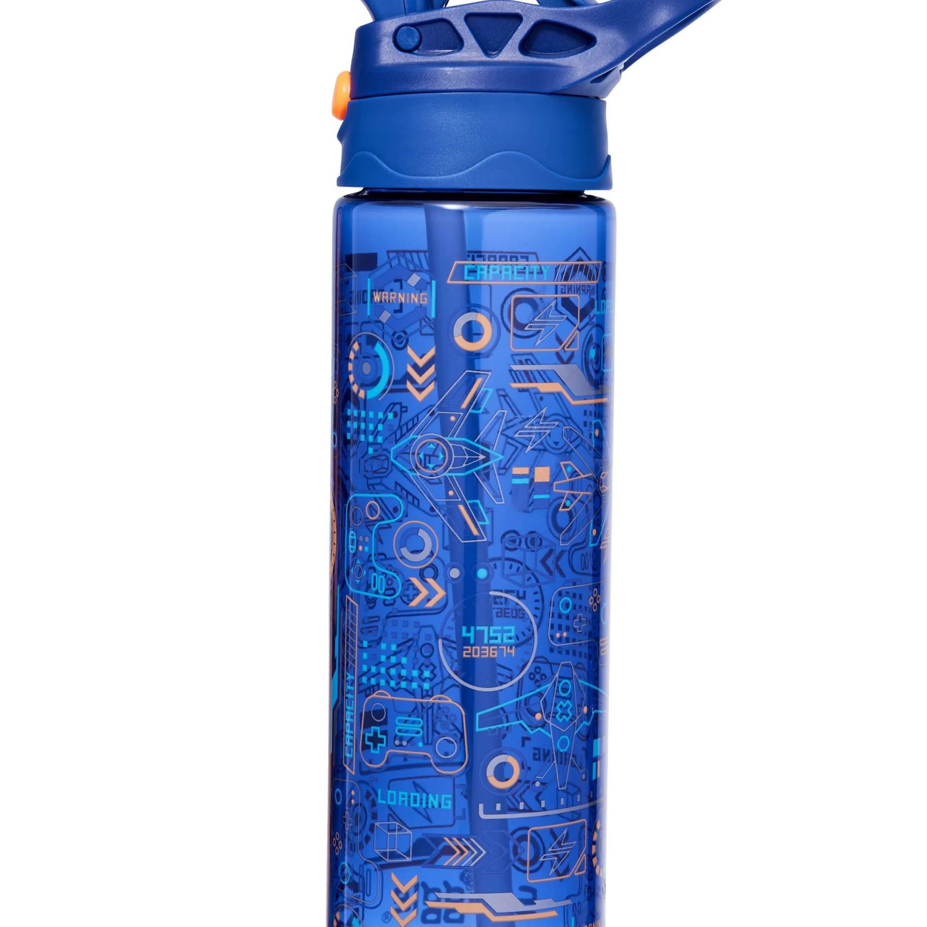 Smiggle - Beta BPAsız 650ML Pipetli Suluk-Dinossi