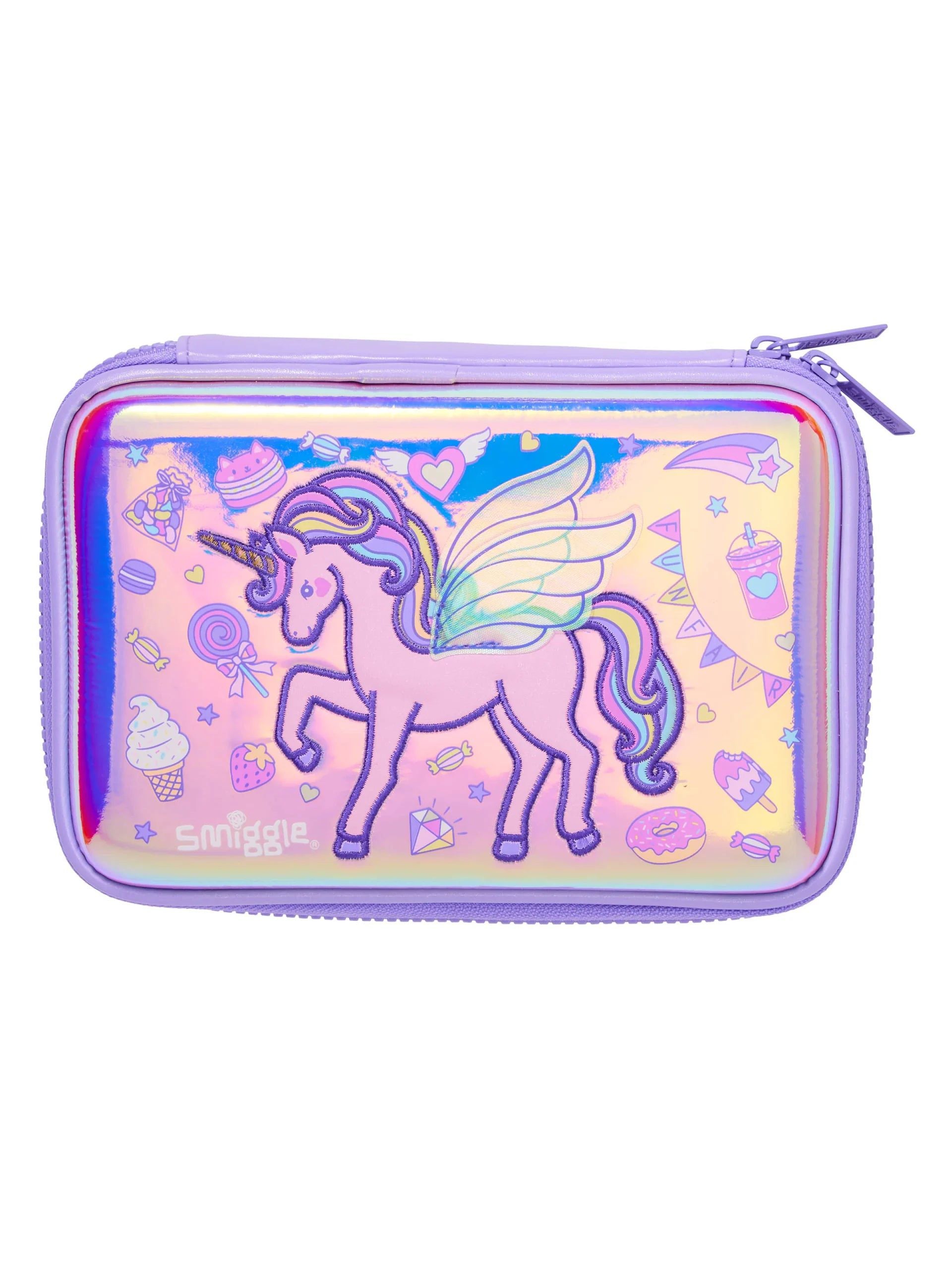 Smiggle - Fun Fair Hardtop Kalem Kutusu-Dinossi