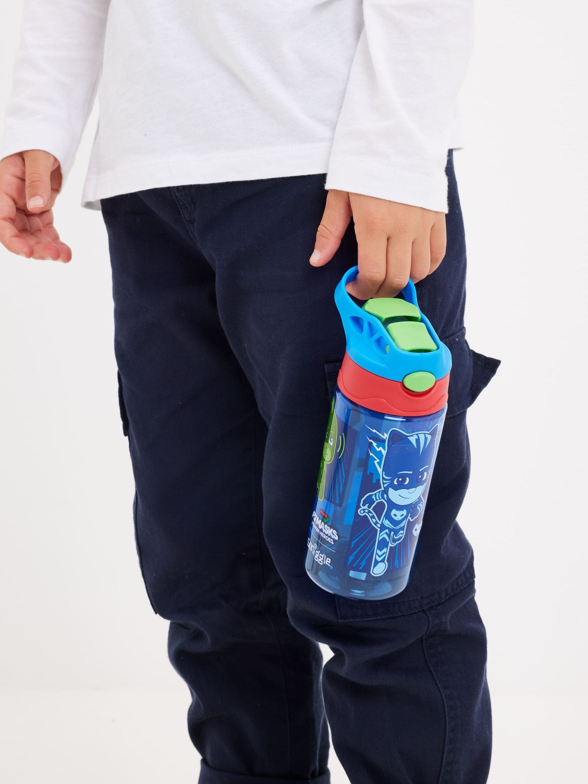 Smiggle - PJ Mask 440ML BPAsız Otomatik Pipetli Suluk-Dinossi