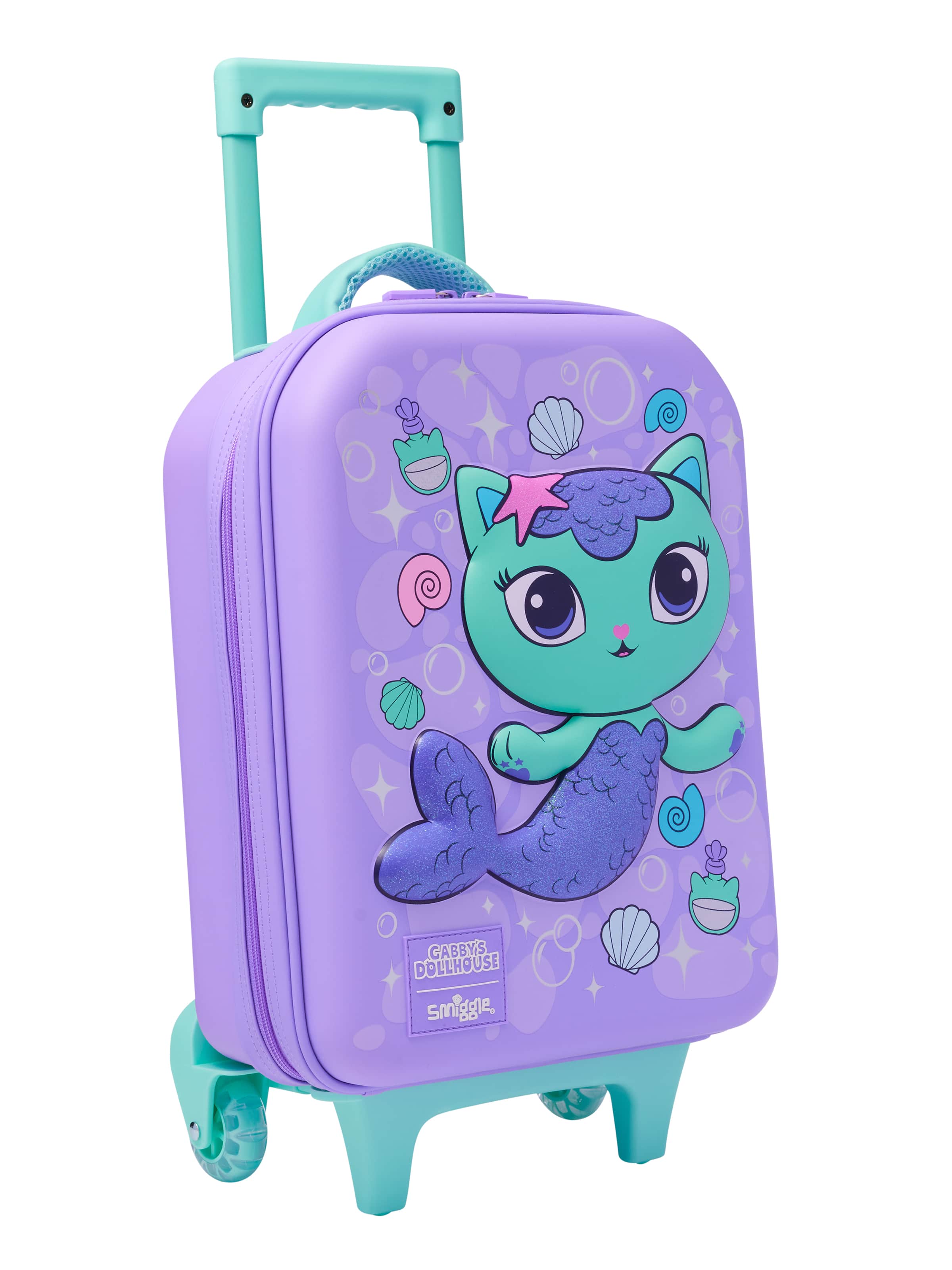 Smiggle - Gabbys Dollhouse Seyahat ve Okul Çekçekli Valiz Çantası-Dinossi