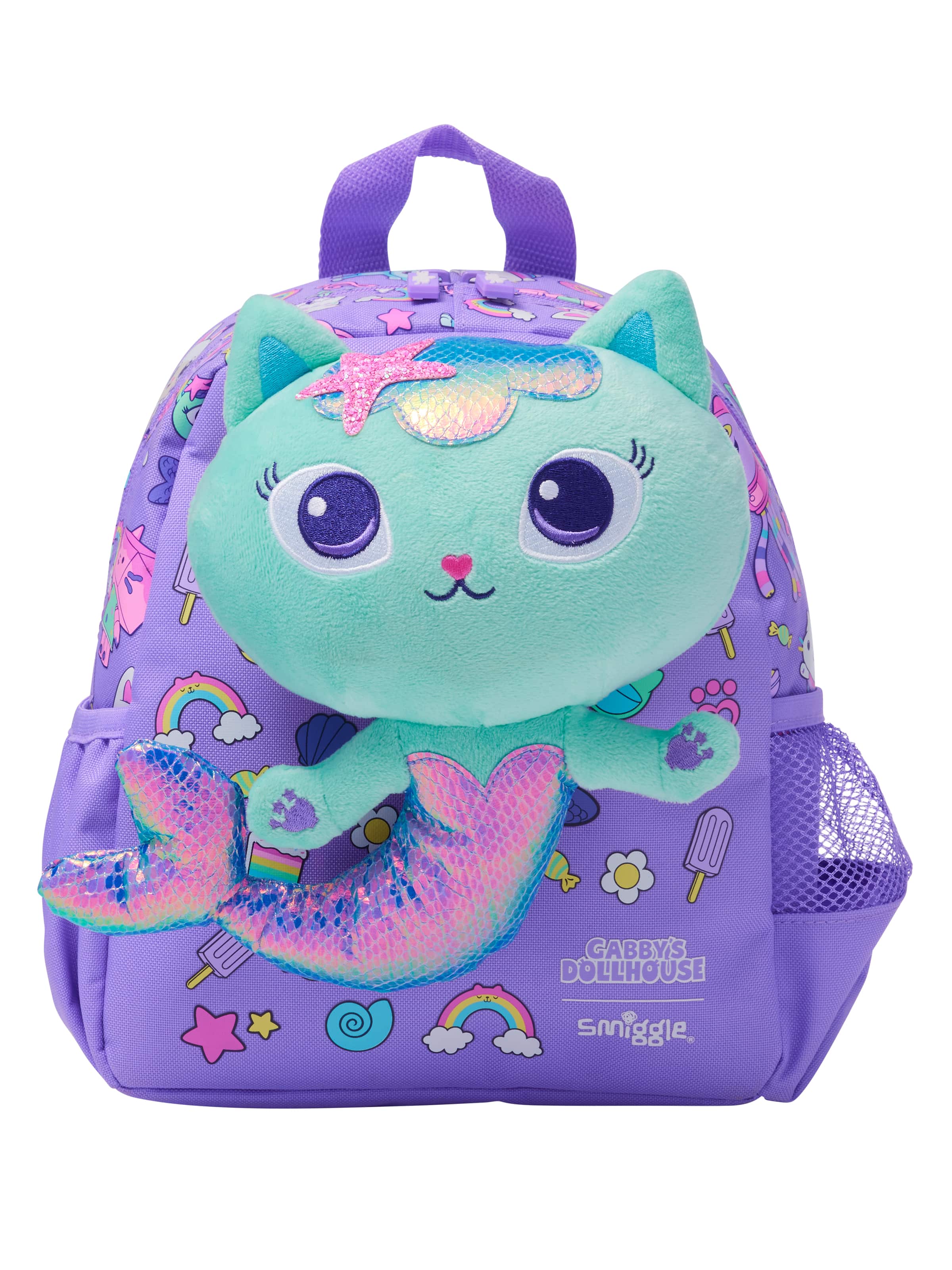 Smiggle - Gabbys Dollhouse Kreş Çıkarabilir Oyuncaklı Sırt Çantası-Dinossi