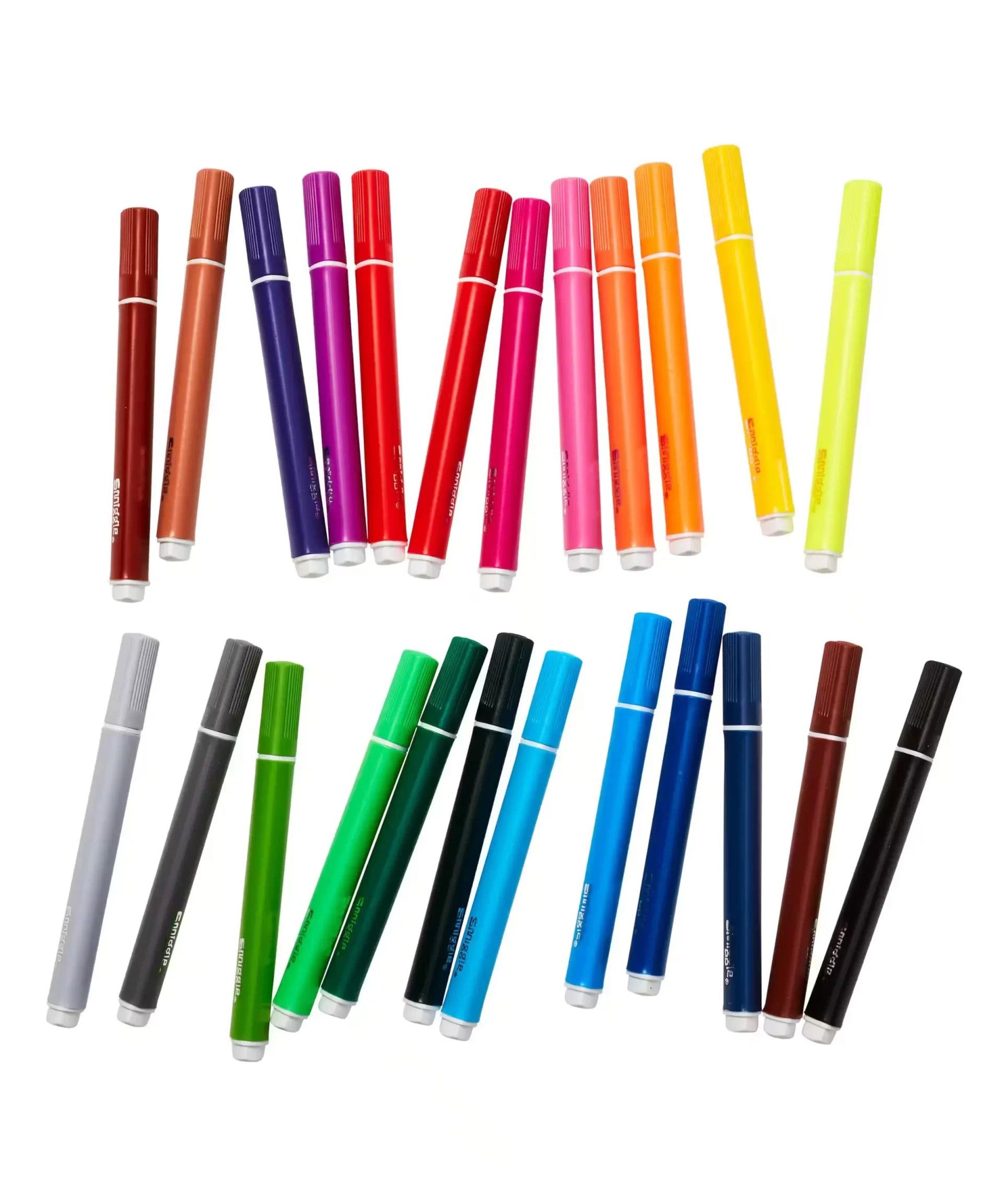 Smiggle - Üçgen Highlighter İşaretleyici Paketi X24-Dinossi