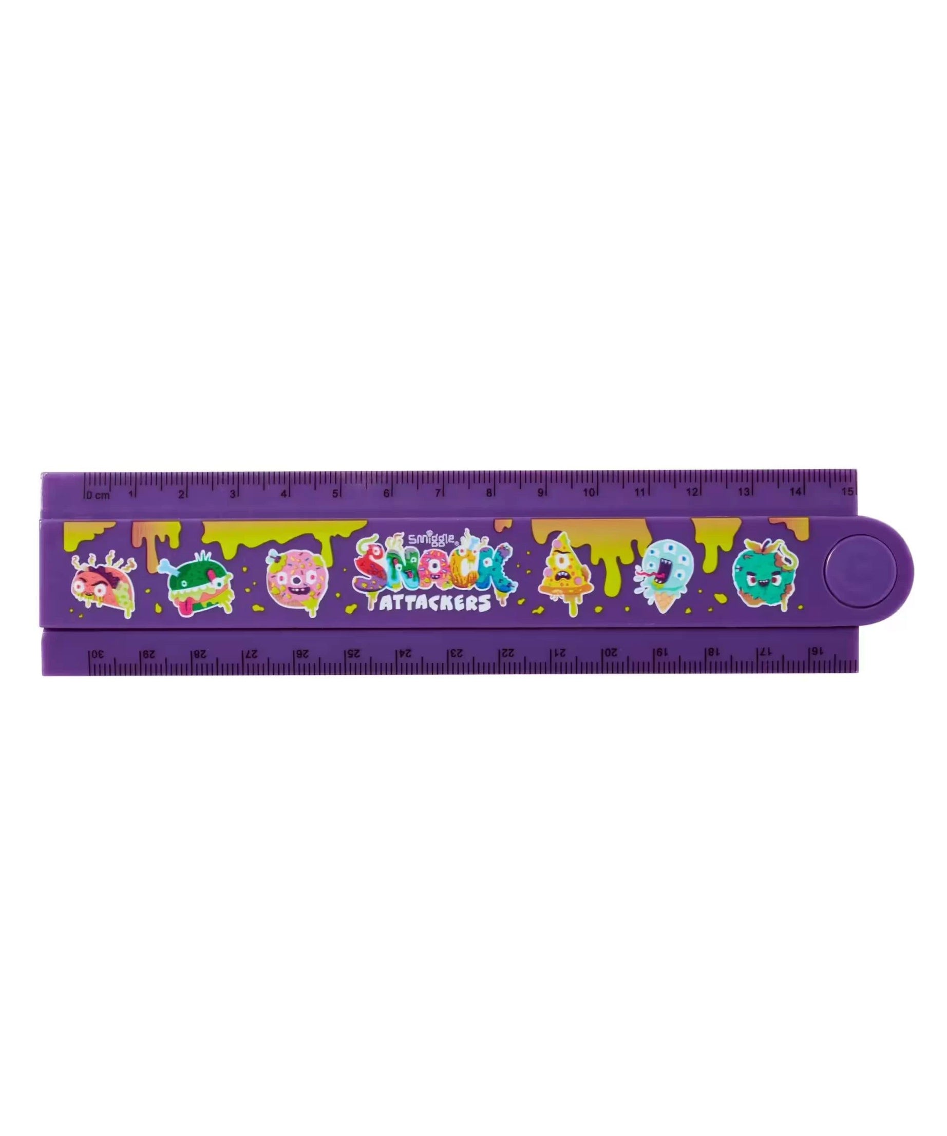 Smiggle - Snack Attackers Açılabilir 30CM Cetvel-Dinossi