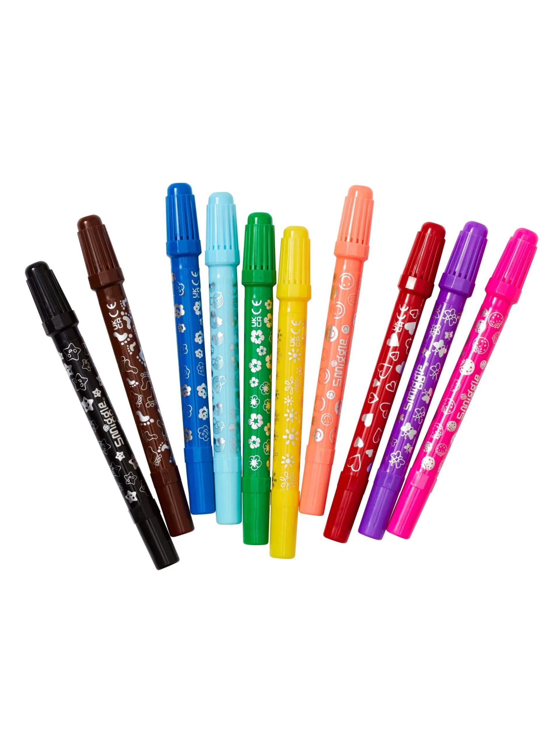 Smiggle - Stamper Kokulu Highlighter İşaretleyici Kalem Seti X10-Dinossi