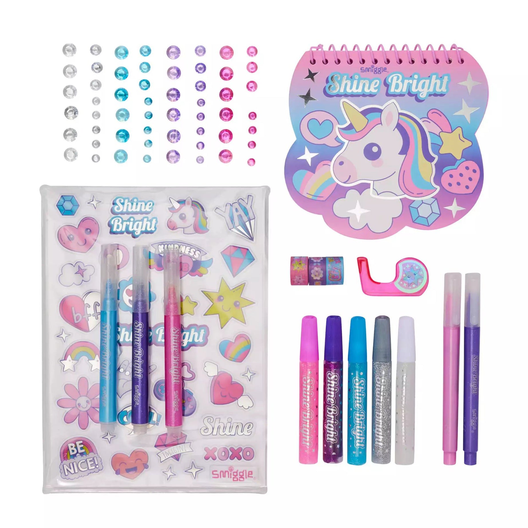 Smiggle - Shine Bright Resim Tasarım ve Sanat Seti-Dinossi