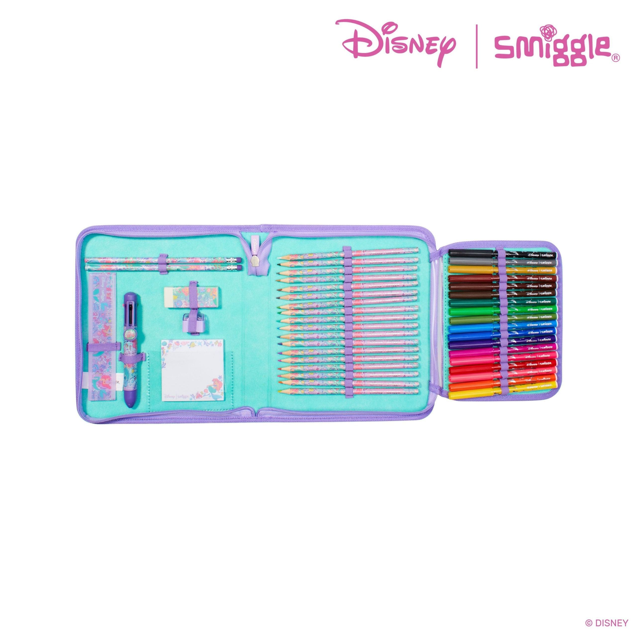 Smiggle - Disney Prenses Kalem Kutusu ve Boyaları Kırtasiye Seti Kiti-Dinossi
