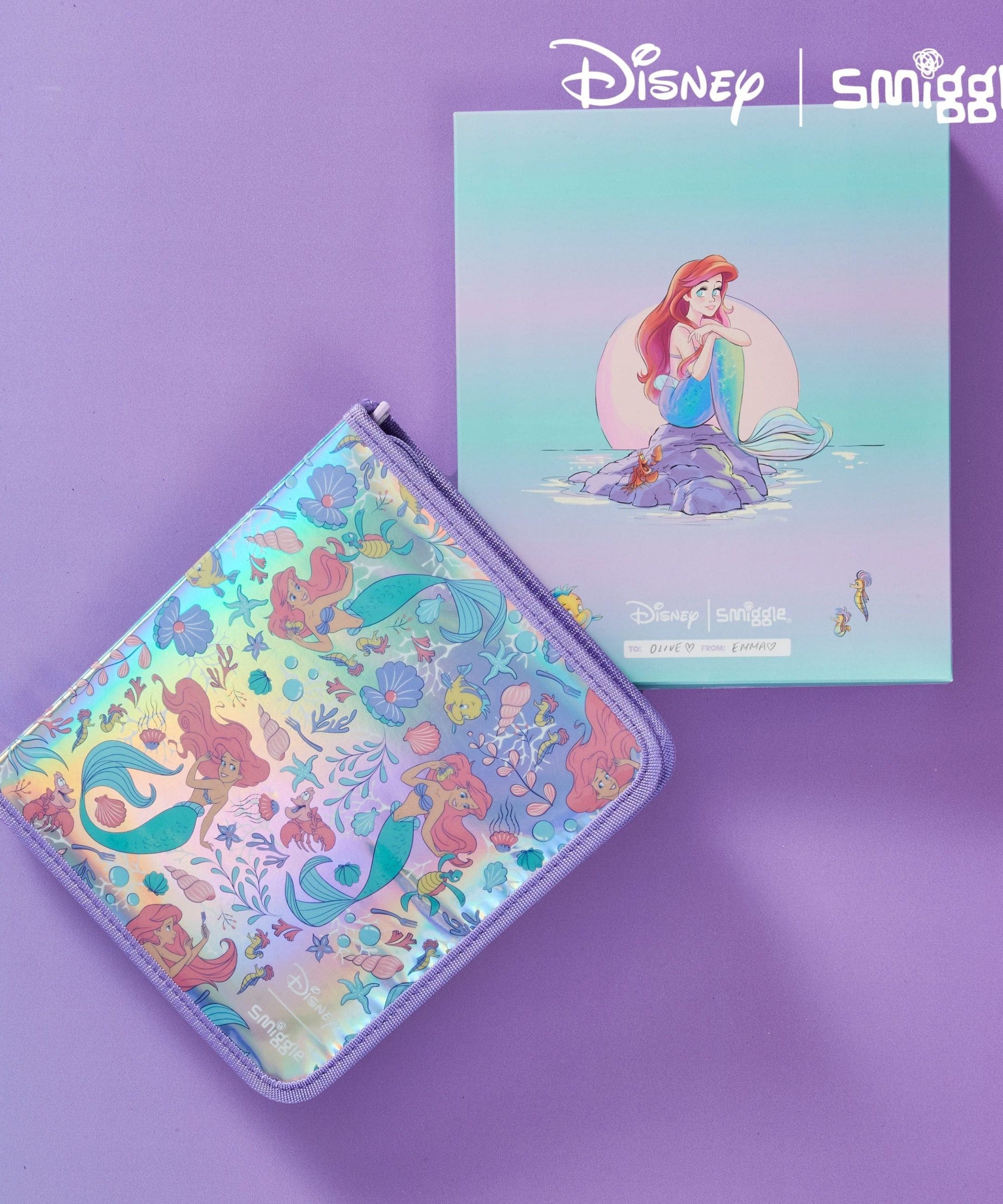 Smiggle - Disney Prenses Kalem Kutusu ve Boyaları Kırtasiye Seti Kiti-Dinossi