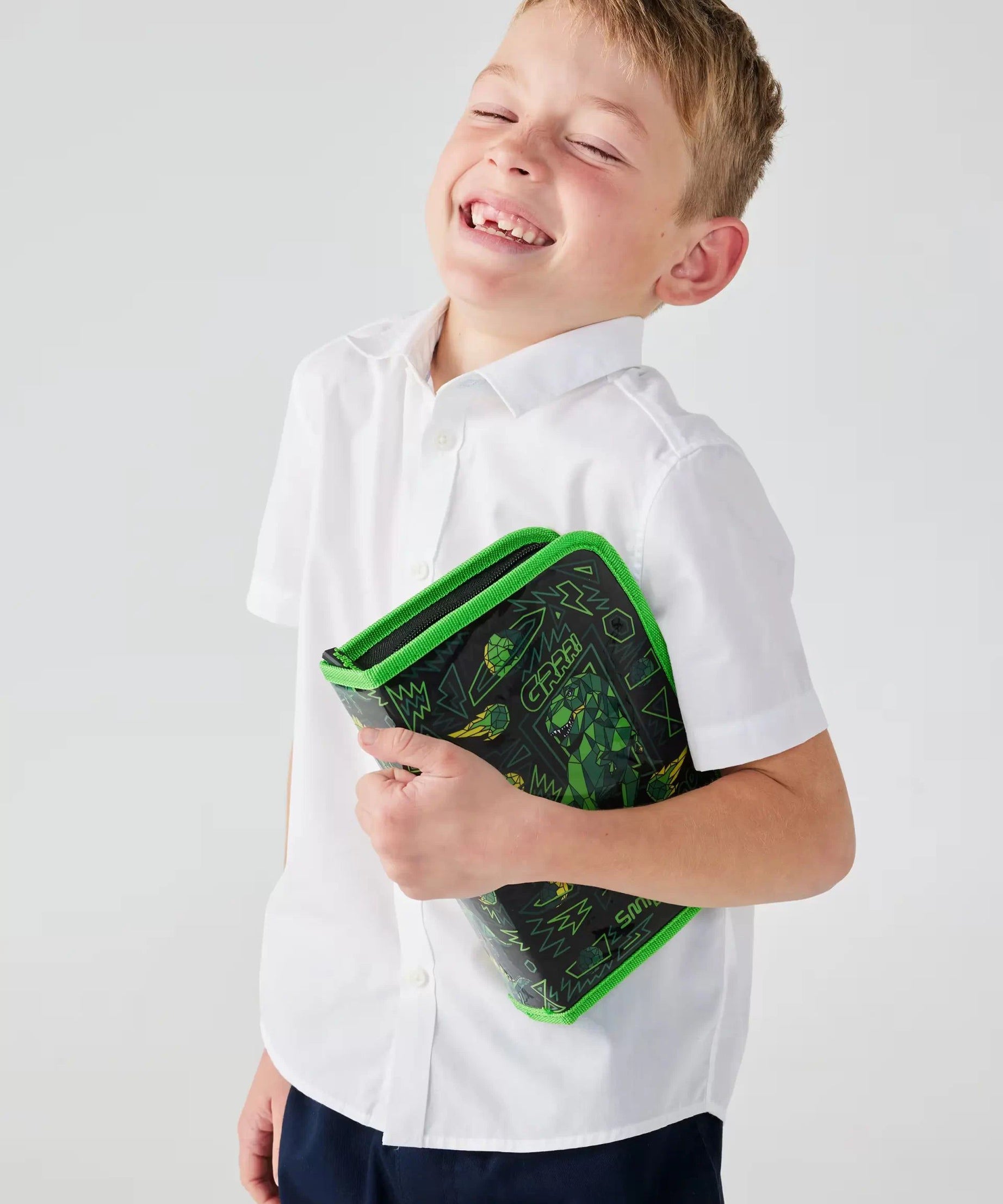 Smiggle - Wild Side Dino Kalem Kutusu ve Kırtasiye Seti-Dinossi