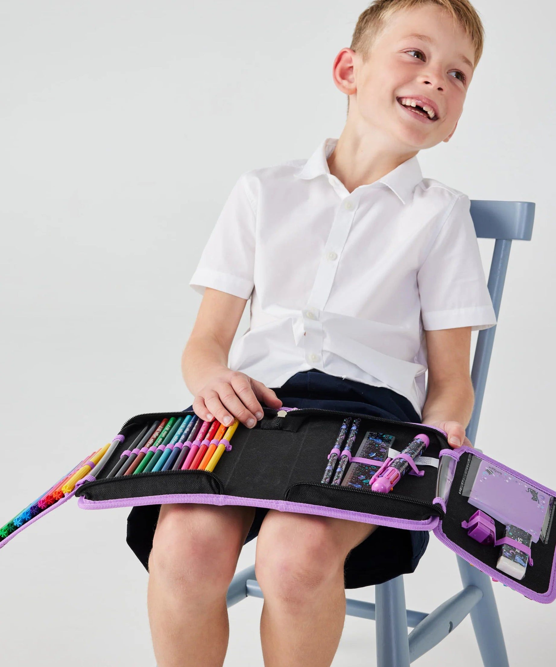 Smiggle - Wild Side Unicorn Kalem Kutusu ve Kırtasiye Seti-Dinossi