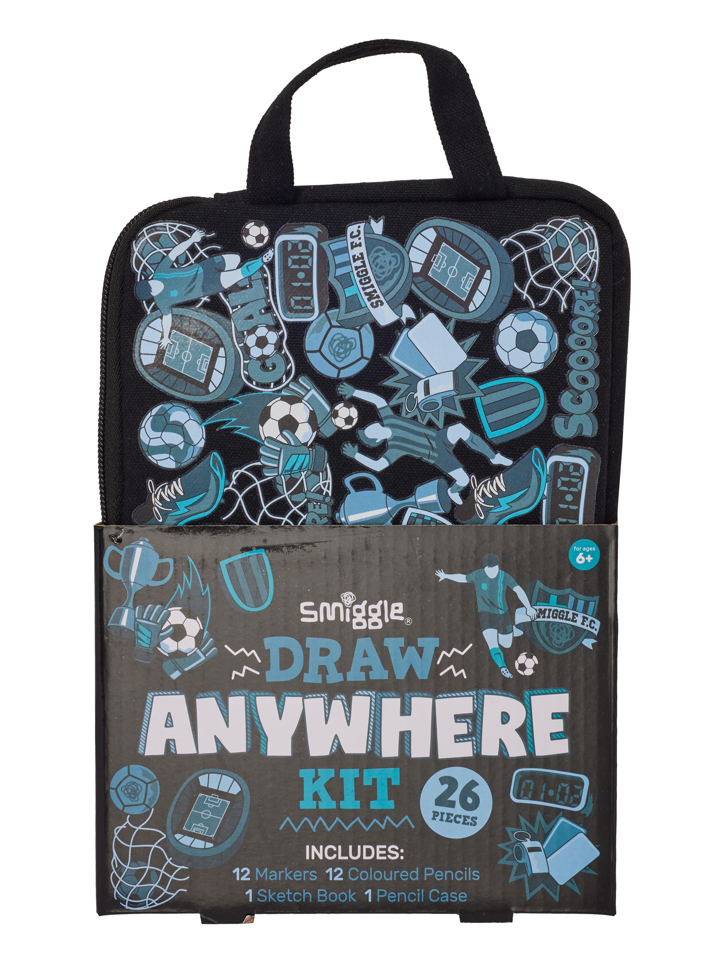 Smiggle - Her Yerde Çizim Kiti-Dinossi