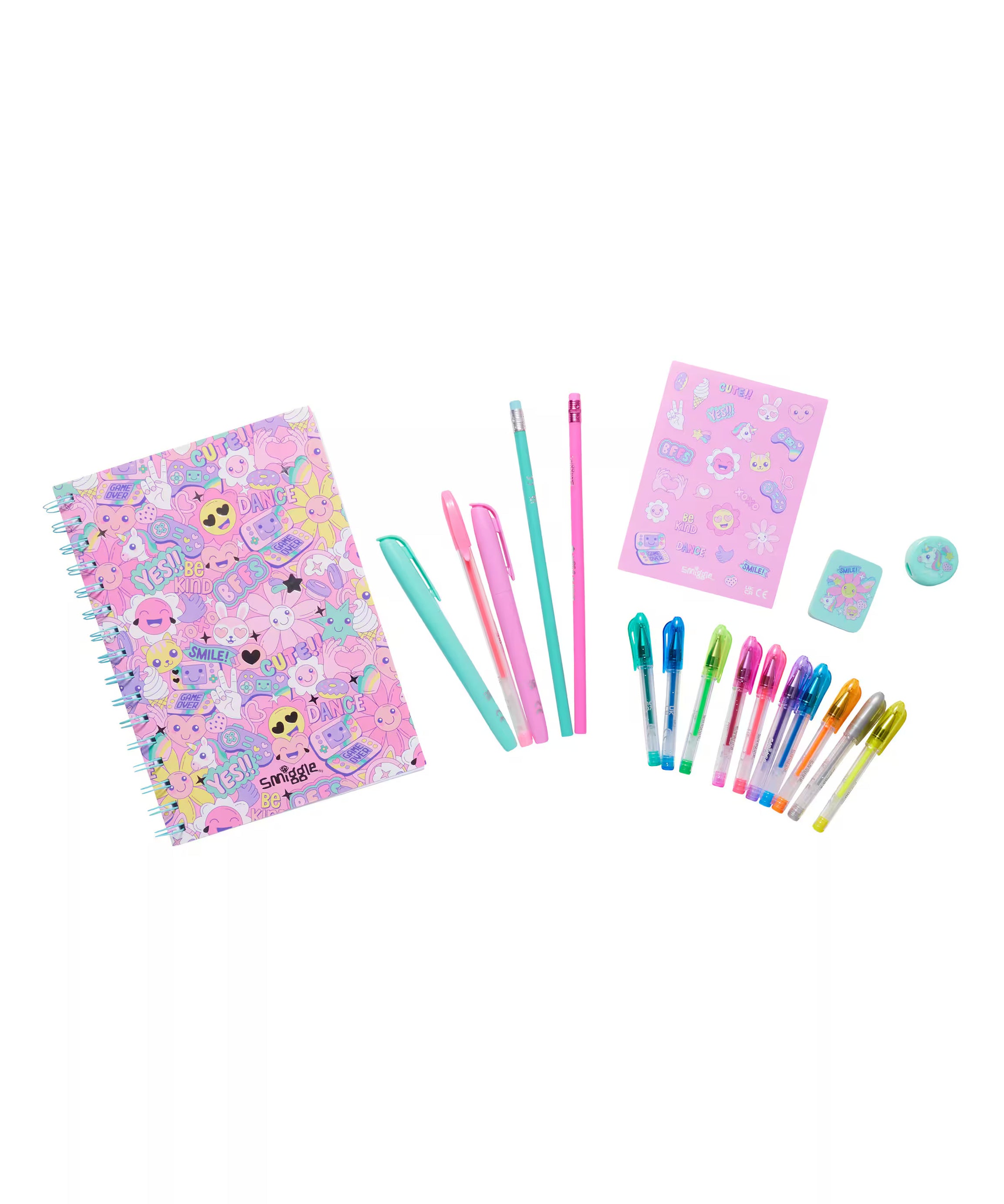 Smiggle - Эпический набор тетрадей A5 и канцелярских принадлежностей