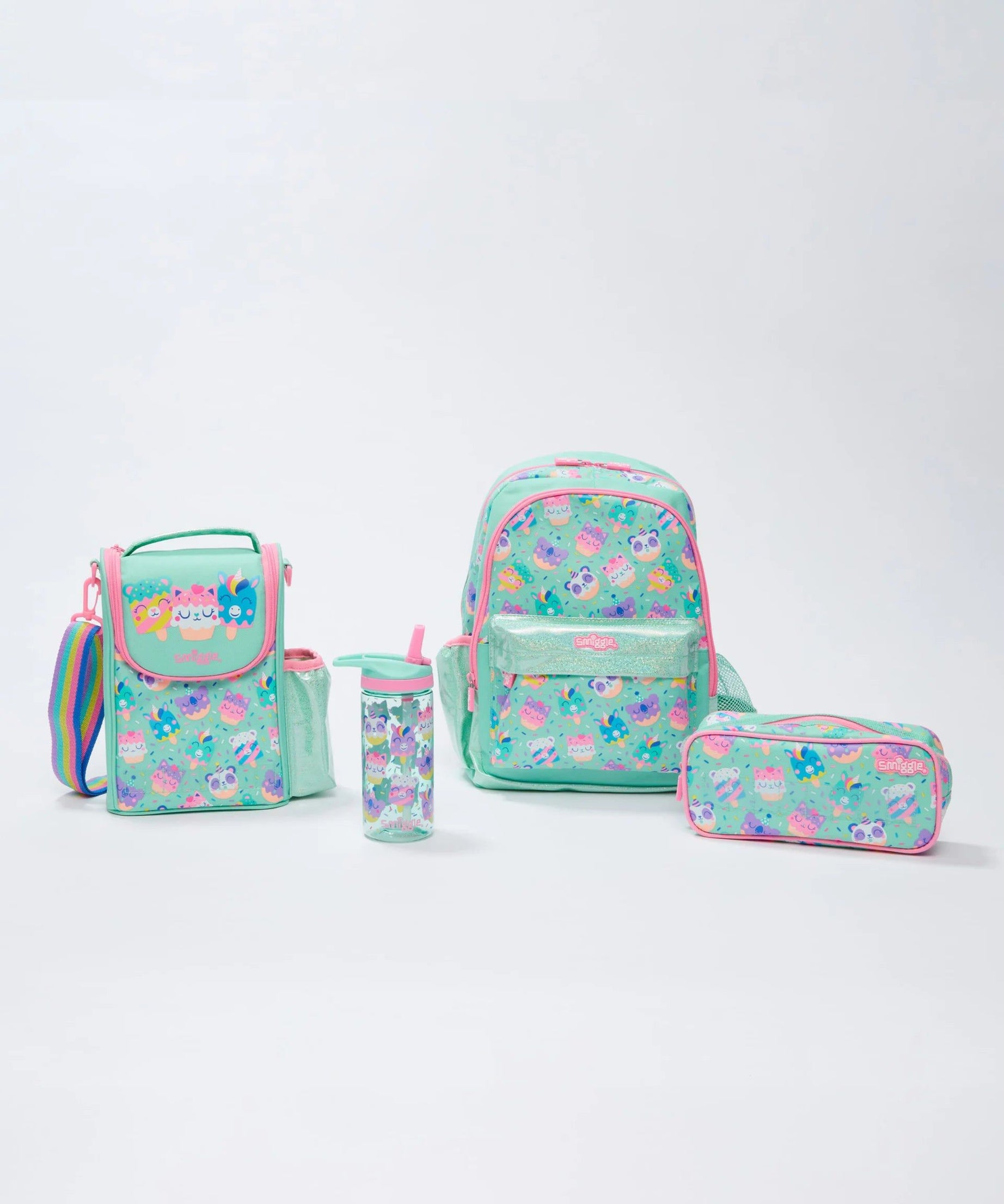 Smiggle - Cloud Nine 4lü Anaokulu ve Kreş Okul Çanta Seti-Dinossi