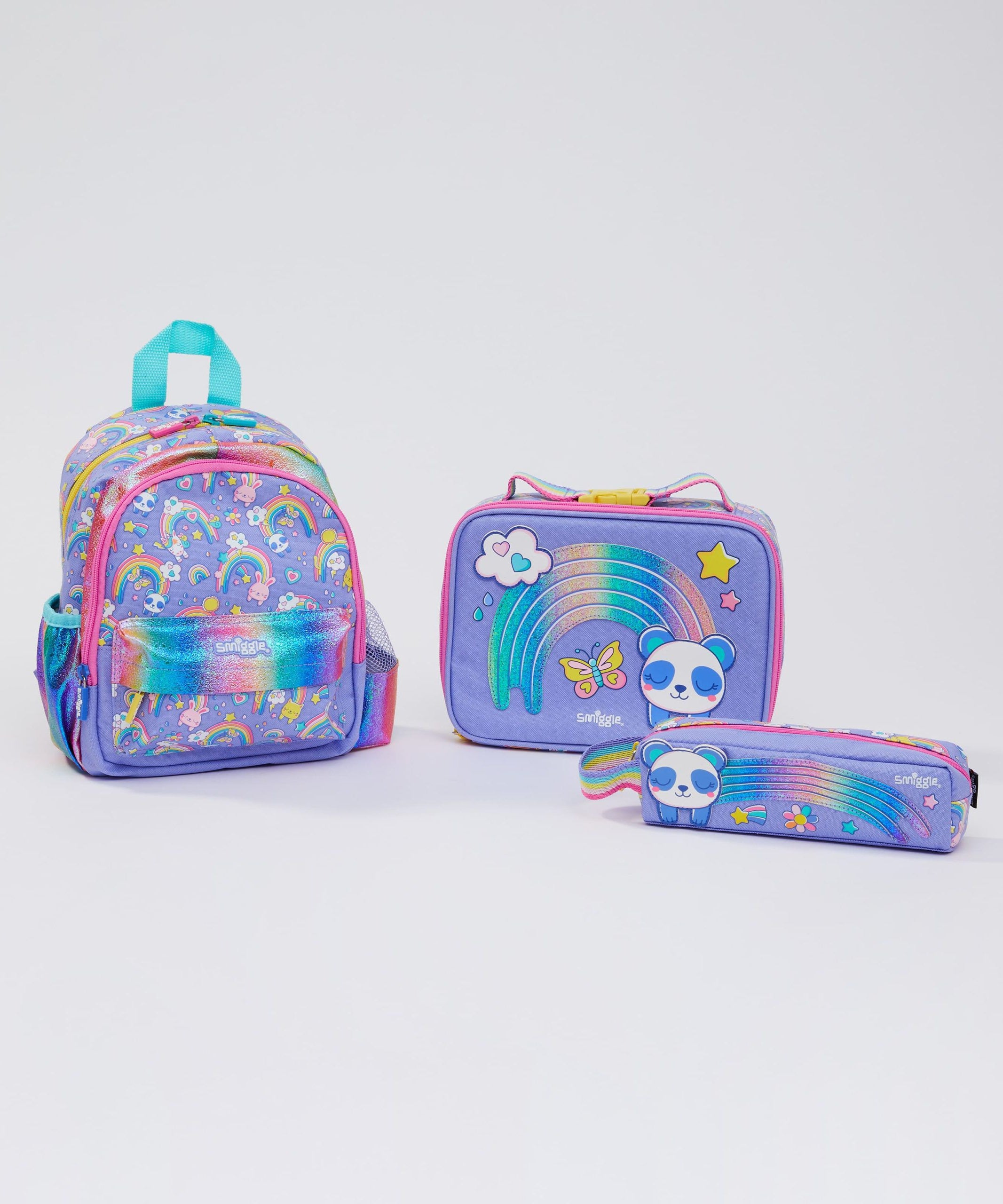 Smiggle - La La Teeny Tiny Kreş Okul Çanta Seti-Dinossi