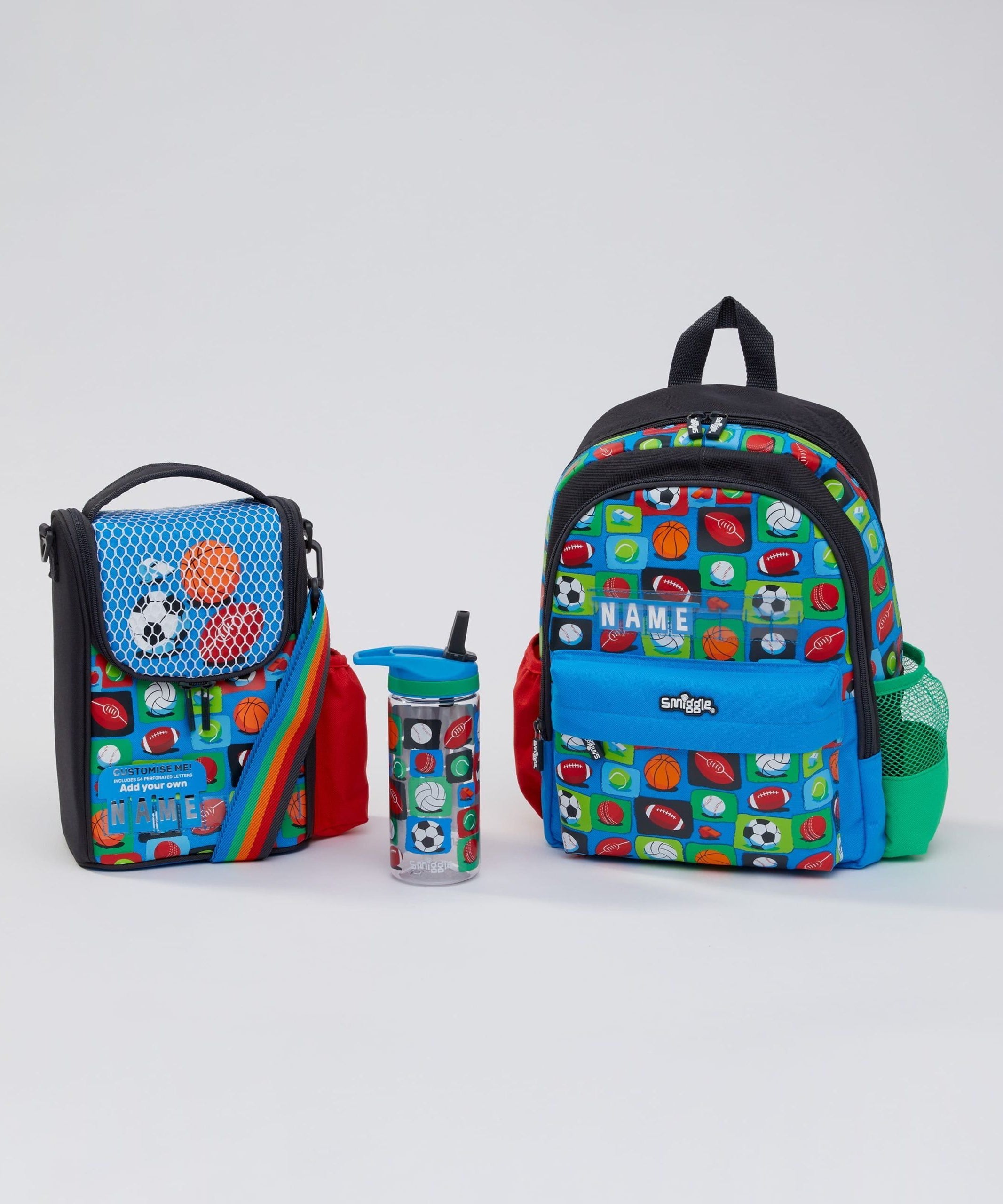 Smiggle - Sky Hi Junior 3'lü Anaokulu ve Kreş Çanta Seti-Dinossi