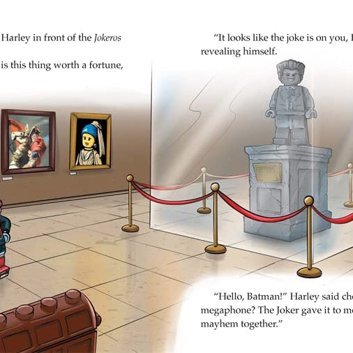 Buster Books - LEGO® DC Супергерои™: Бэтмен против Харли Квинн Книга с фигуркой, заданиями и рассказами на английском языке